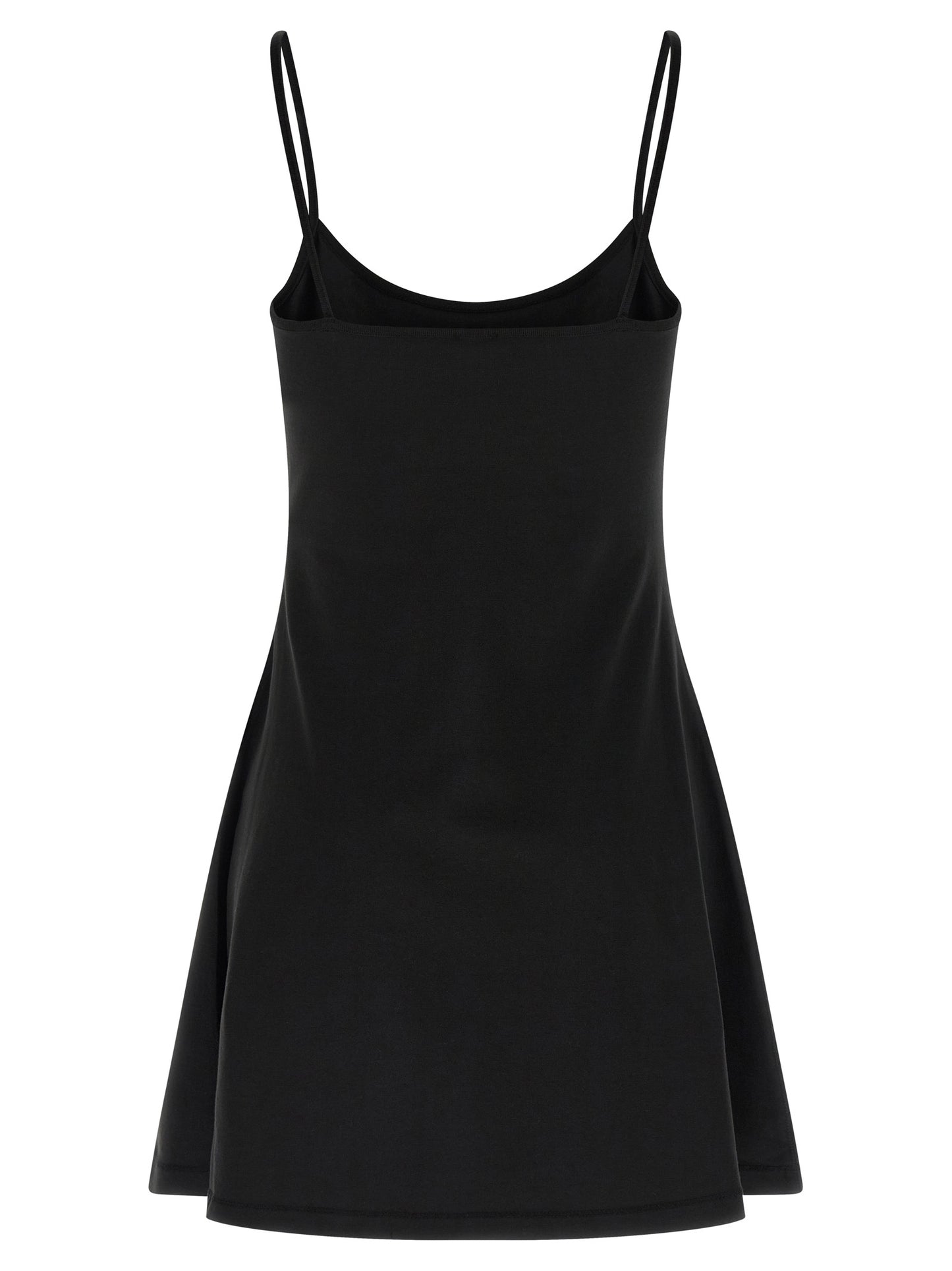 Black Cotton Short Dress