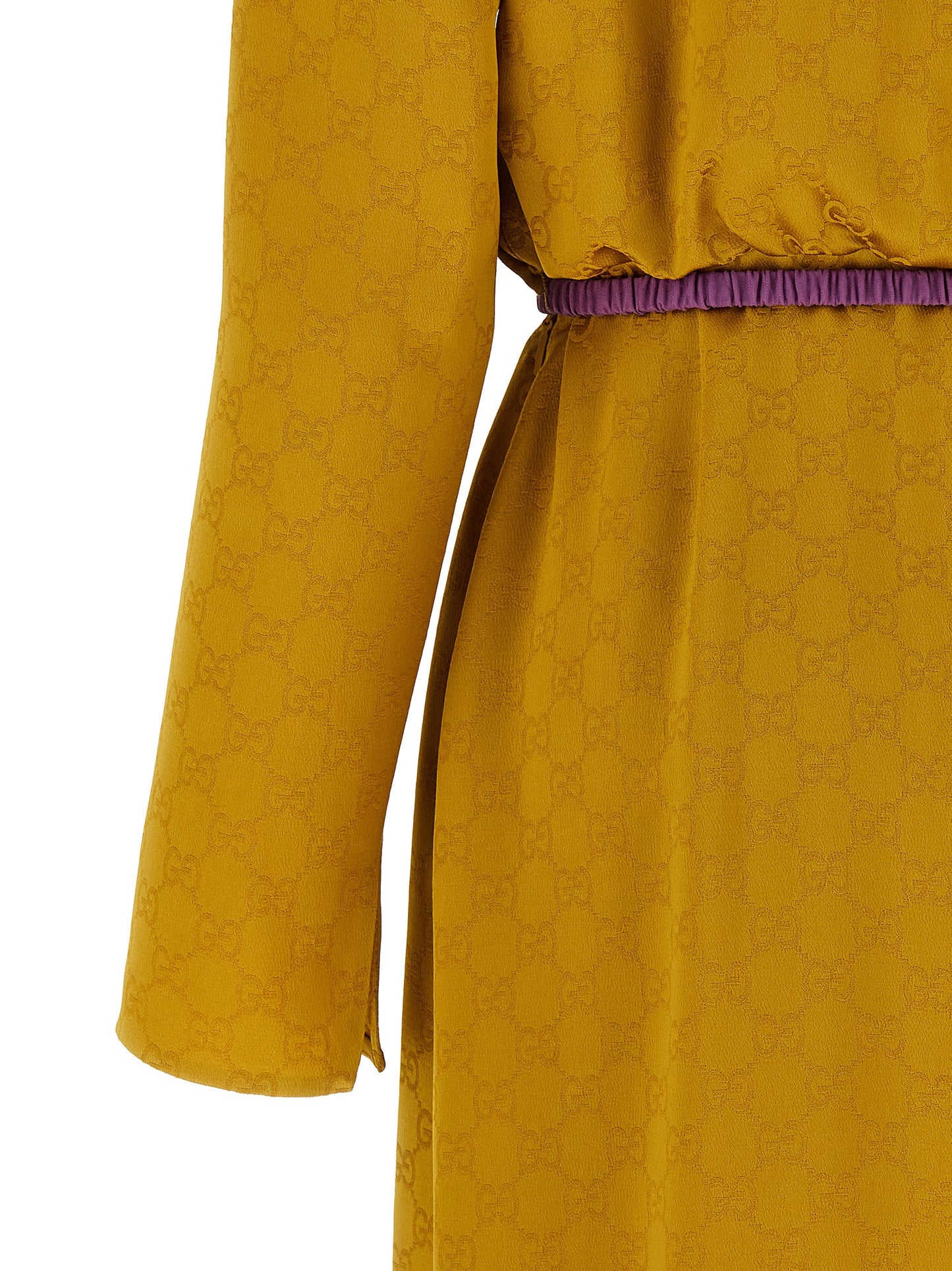 Bicolor Viscose Midi Dress