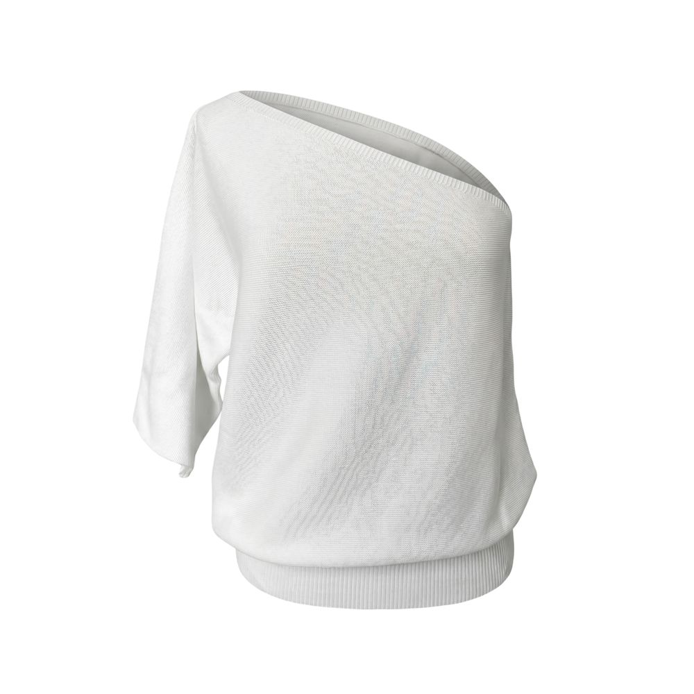 White Cotton Women Sweater