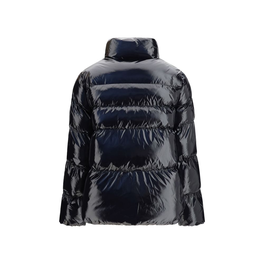 Black Polyamide Full-Length Jacket