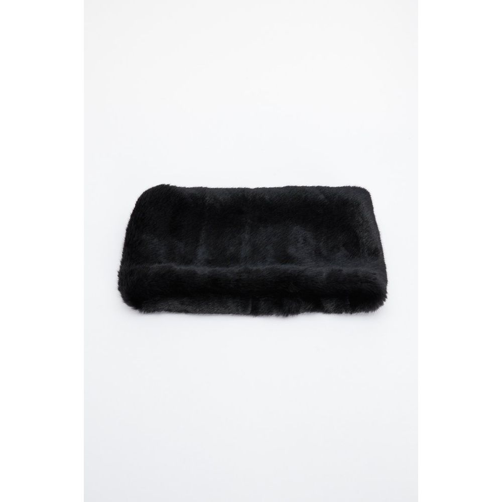 Black Modacrylic Scarf