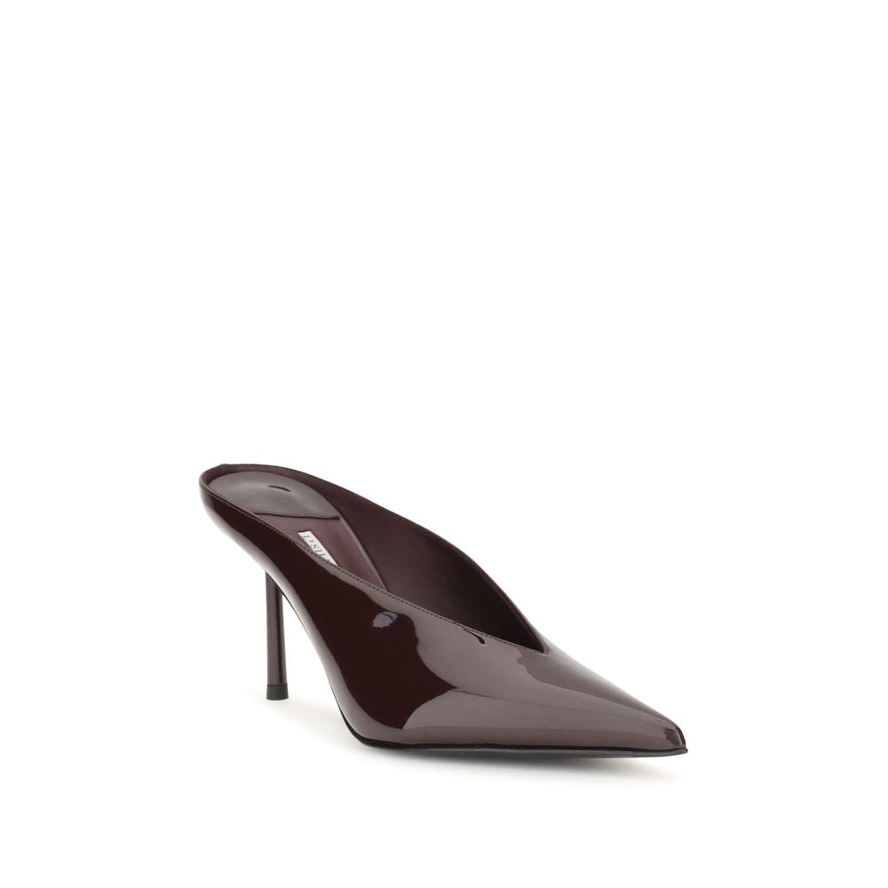 Bordeaux Calf Leather Bos Taurus Mules