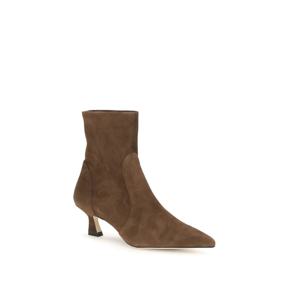 Brown Calf Leather Bos Taurus Ankle Boots