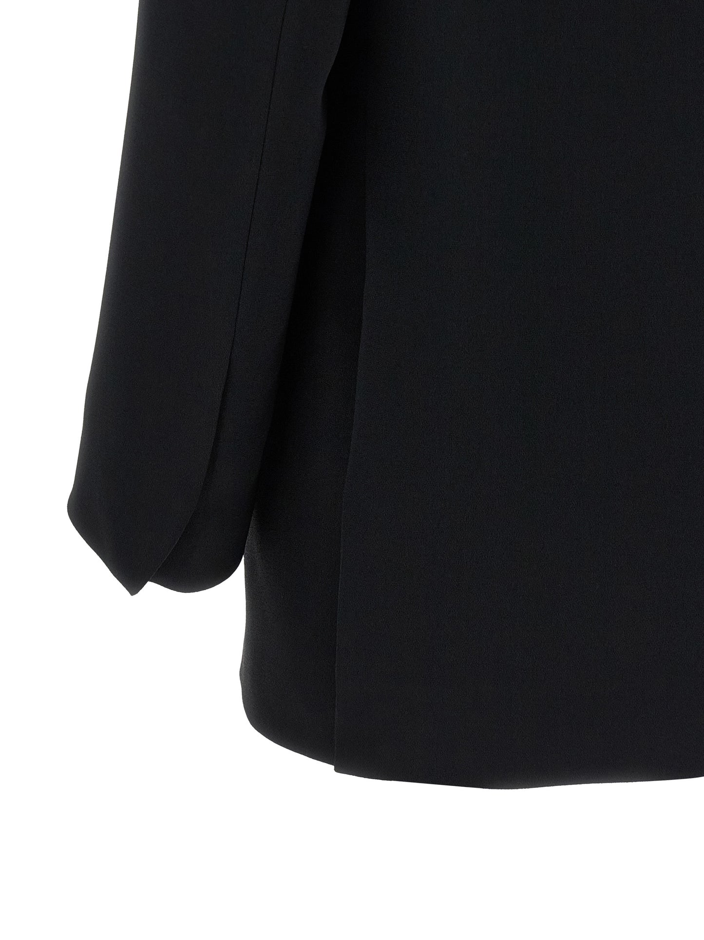 Black Polyester Blazer