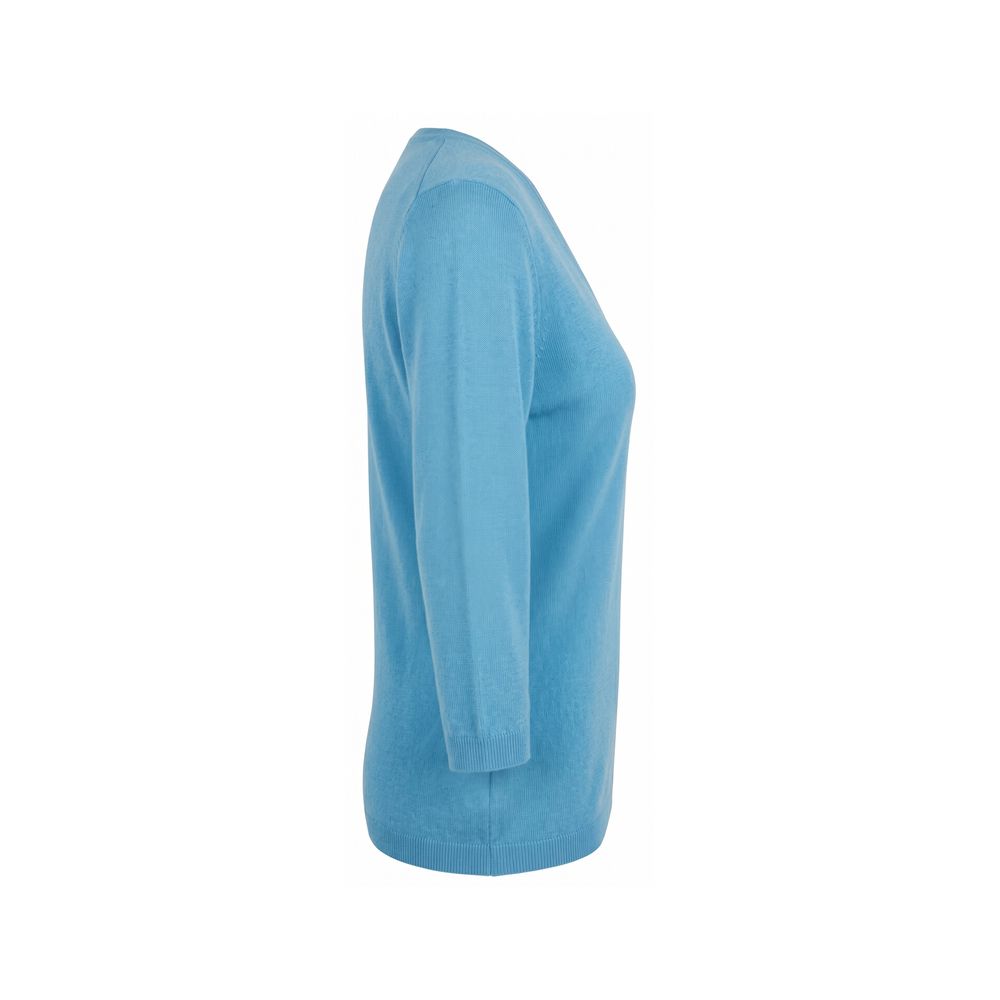 Blue Silk Women Sweater