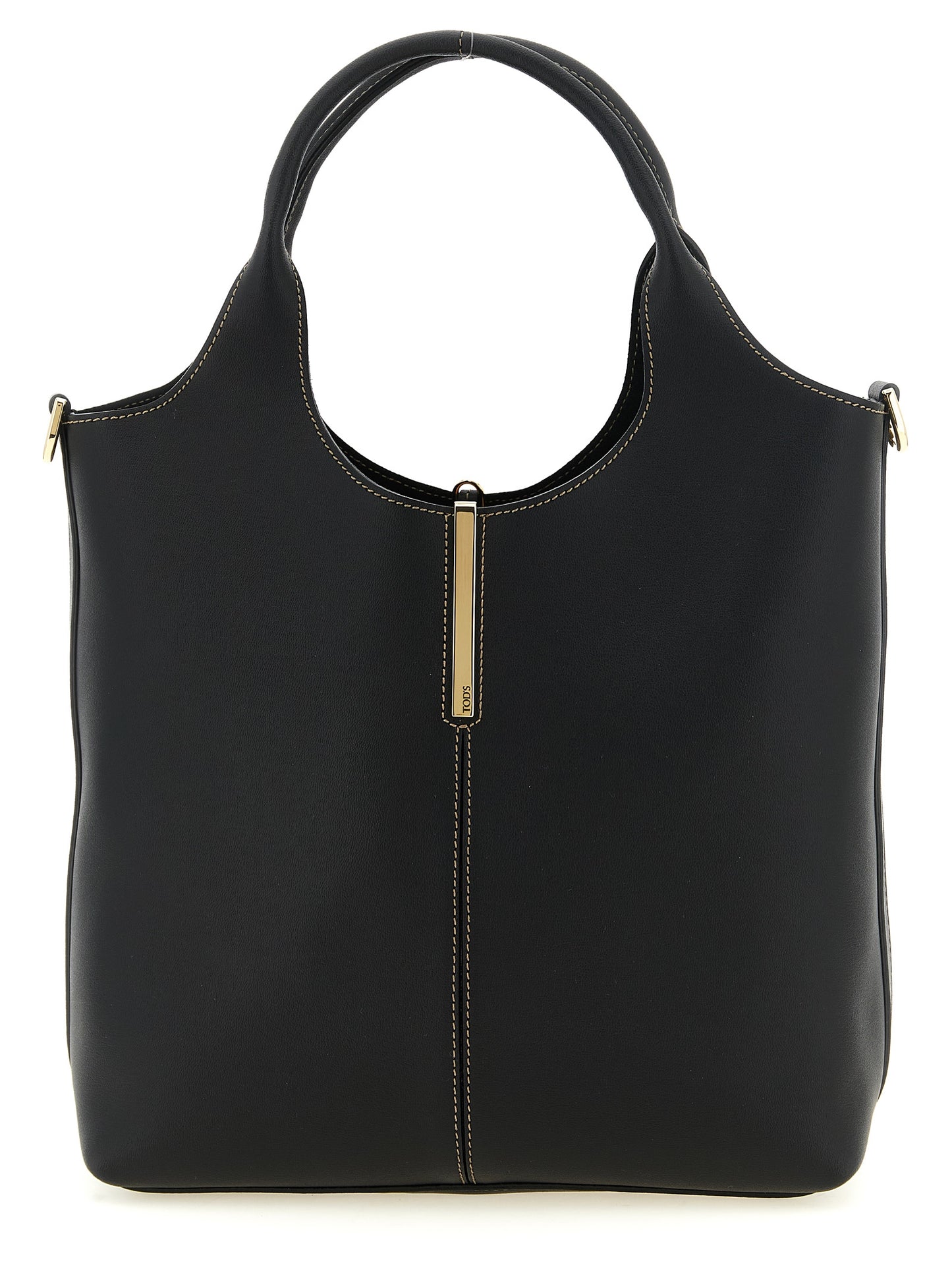 Black Calfskin Tote Bag