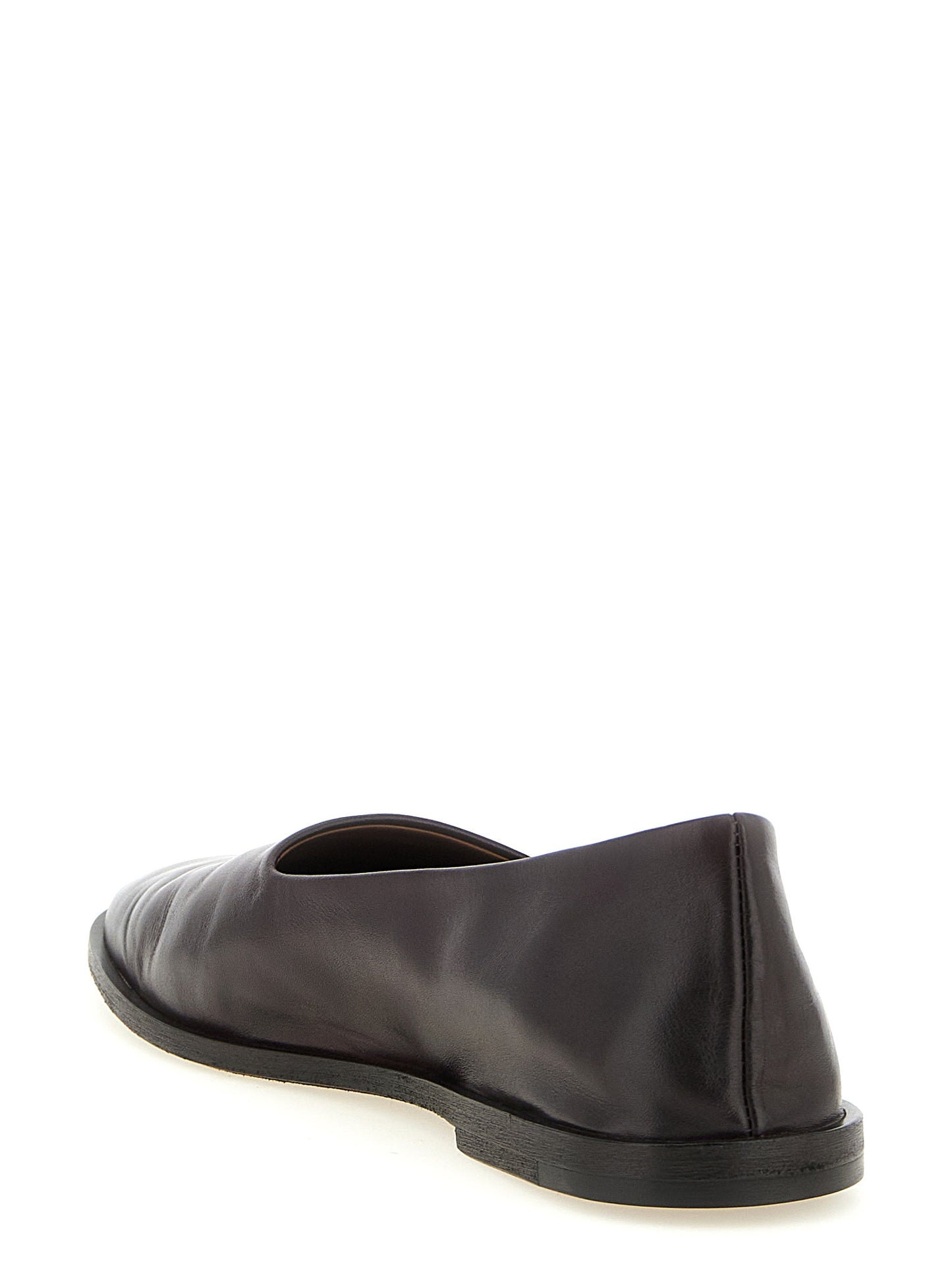Brown Calfskin Ballet Flats