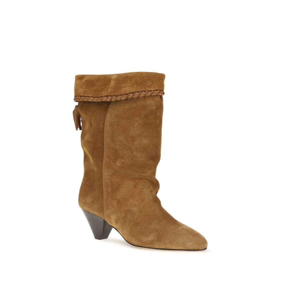 Brown Calf Leather Bos Taurus Flat Boots