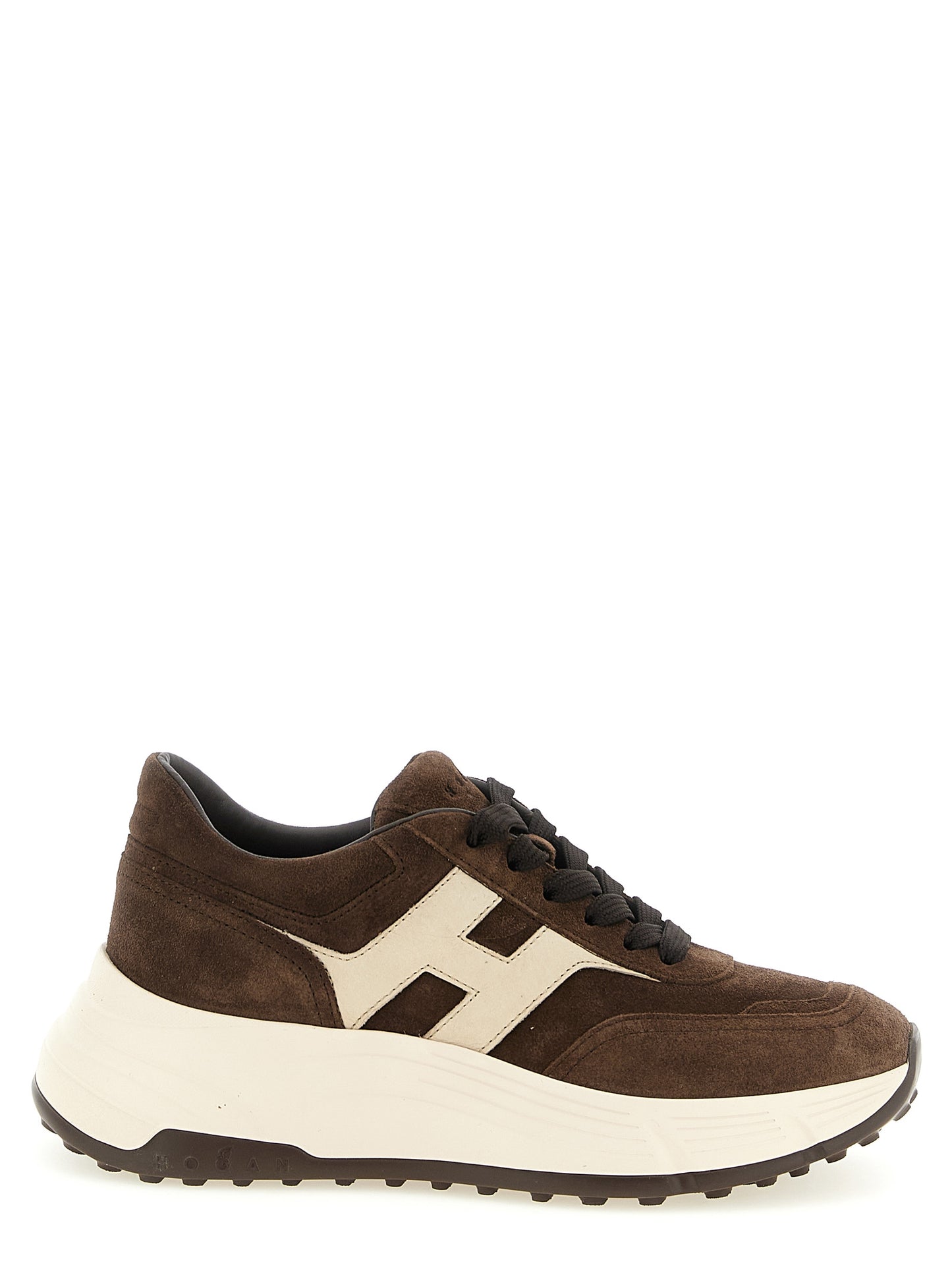 Brown Calfskin Athletic Sneakers