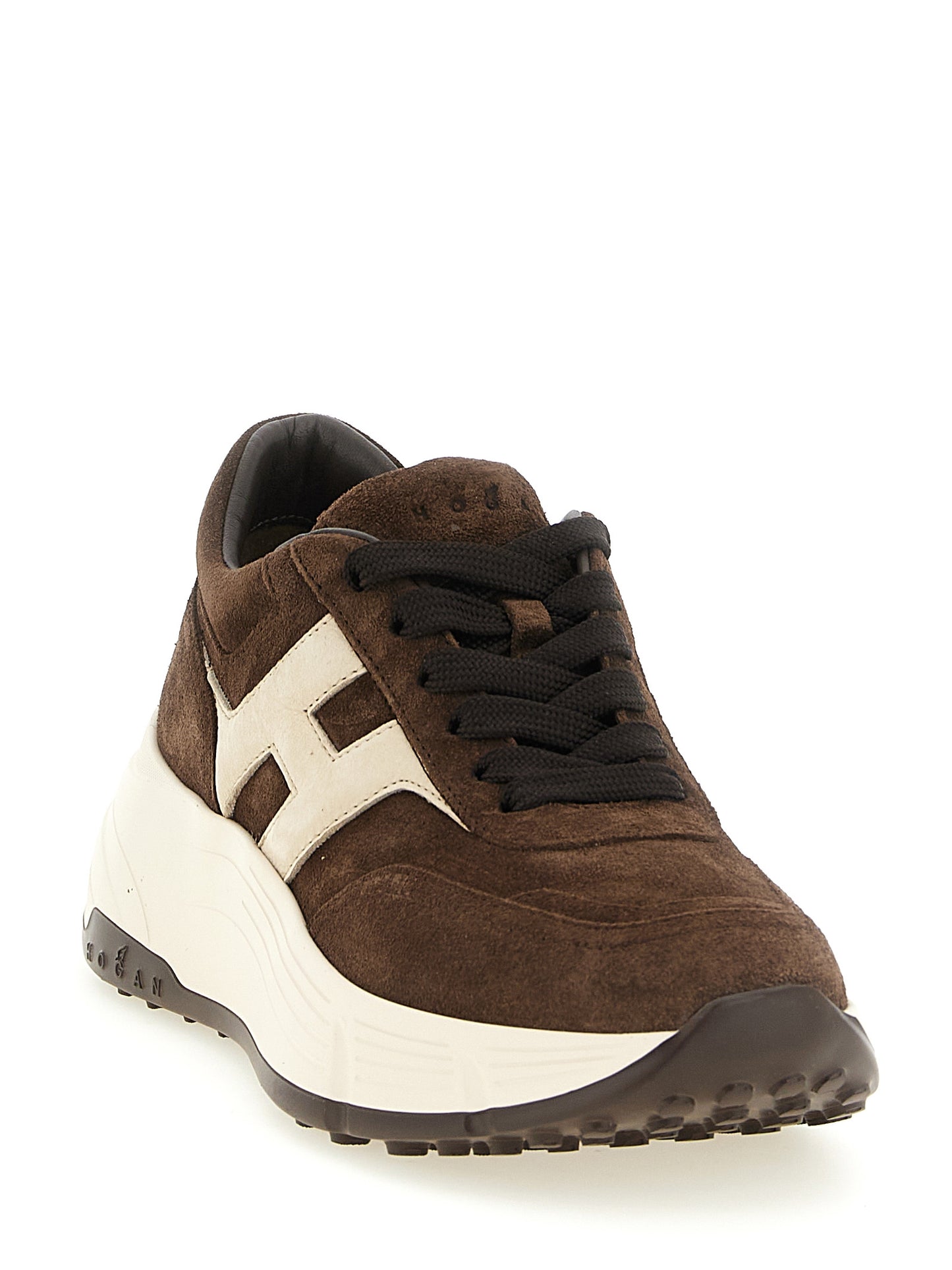Brown Calfskin Athletic Sneakers
