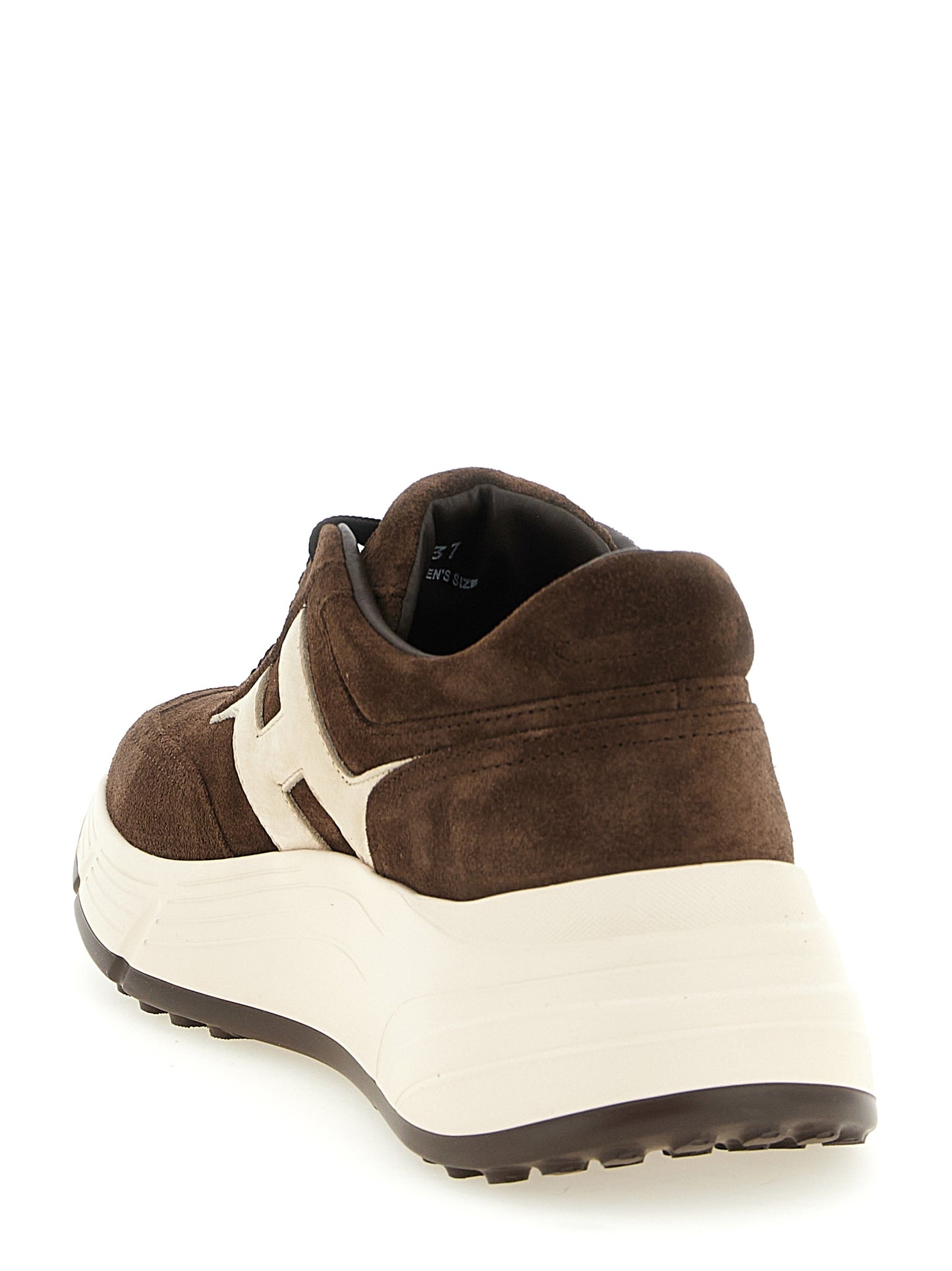 Brown Calfskin Athletic Sneakers
