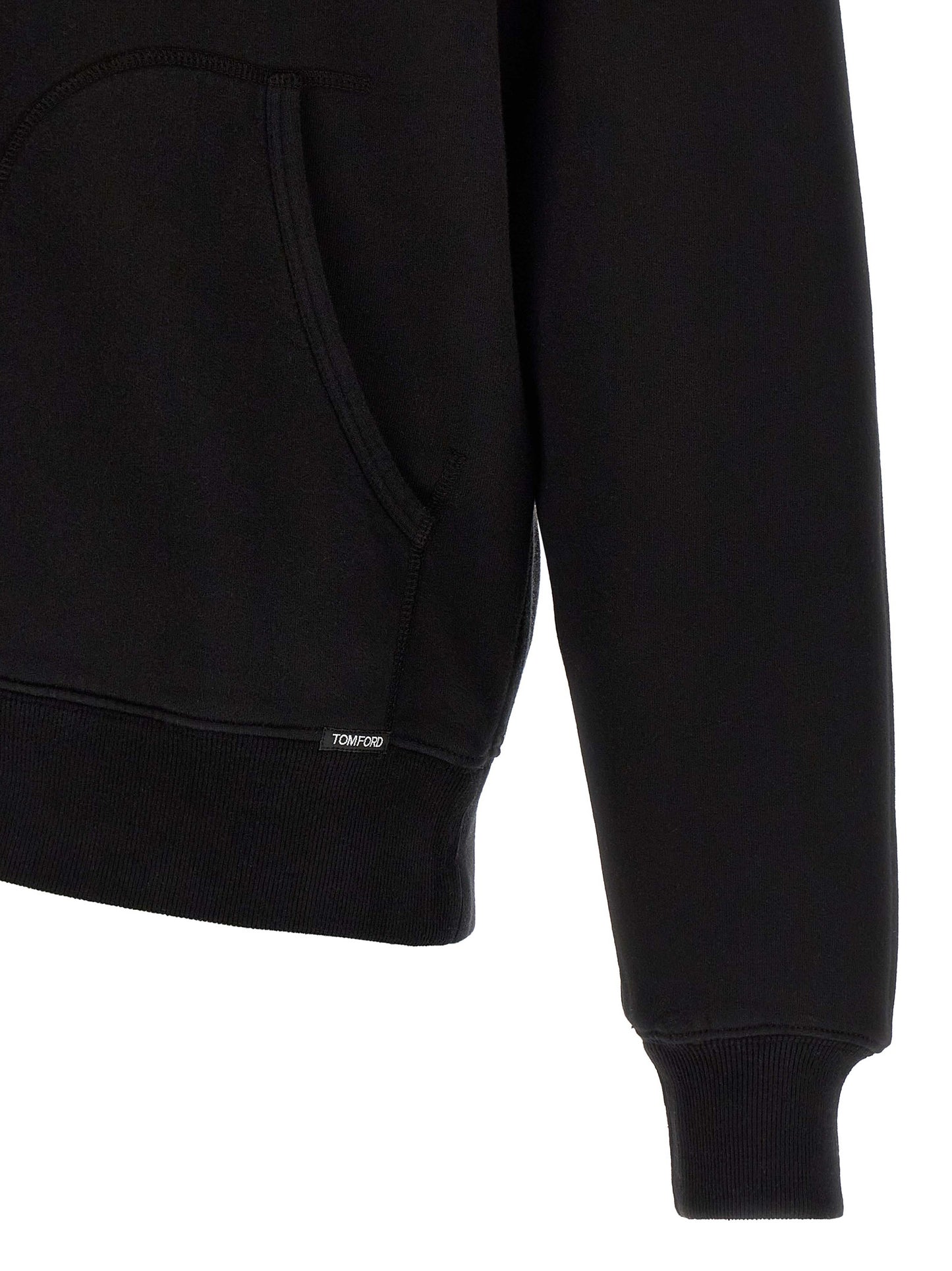 Black Cotton Sweatshirt