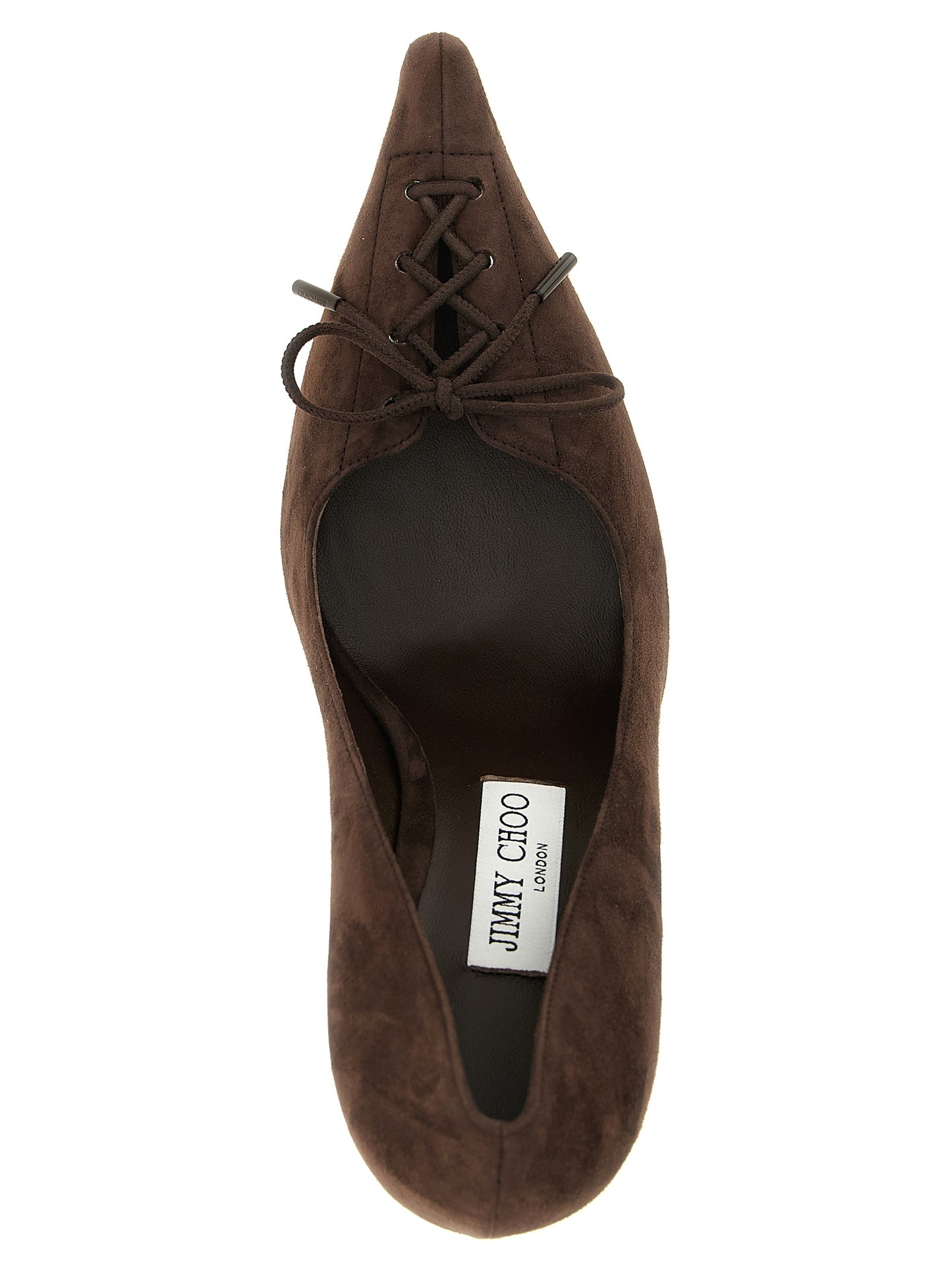 Brown Leather High Heel Pumps