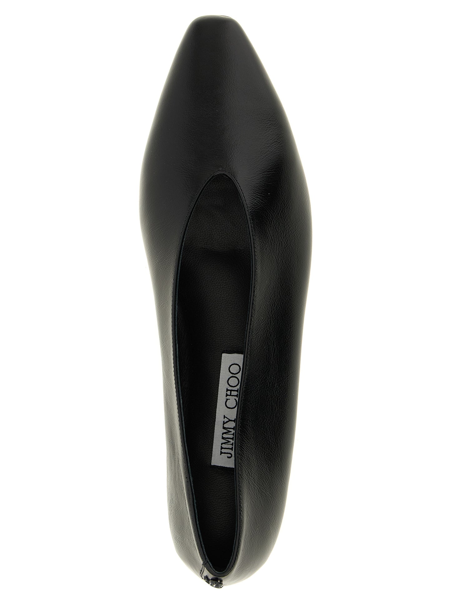 Black Leather Ballet Flats