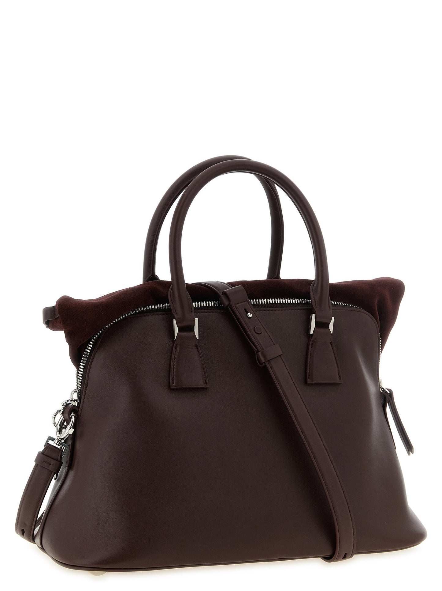 Bordeaux Calfskin Shoulder Bag