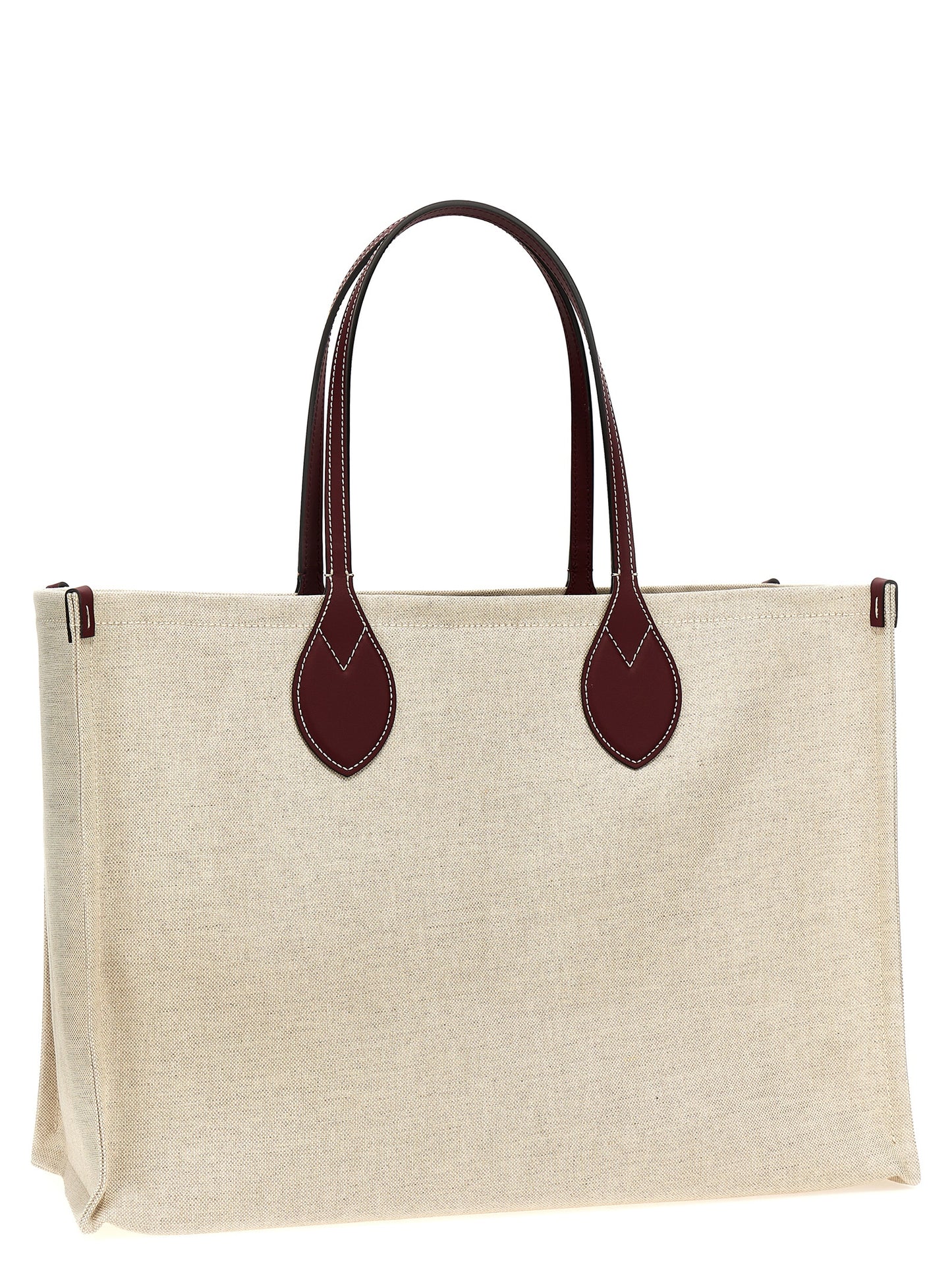 Beige Polyethylene Tote Bag