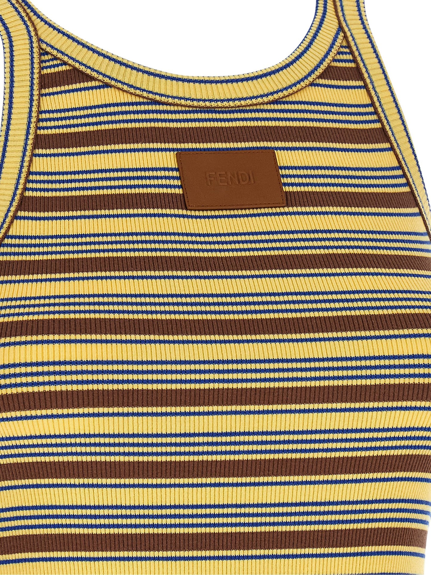 Multicolor Cotton Sleeveles T-Shirt