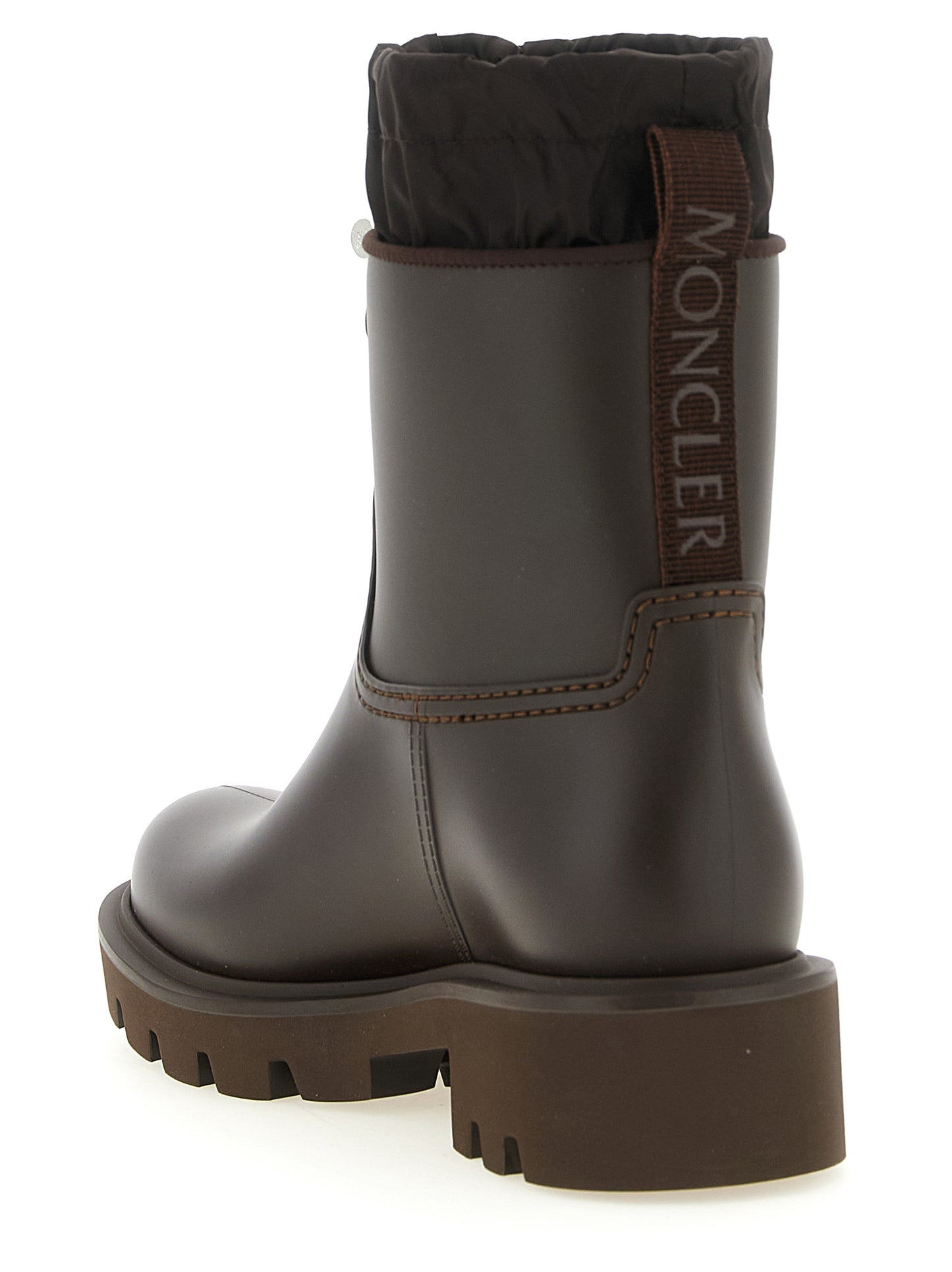 Brown Pvc Ankle Boots
