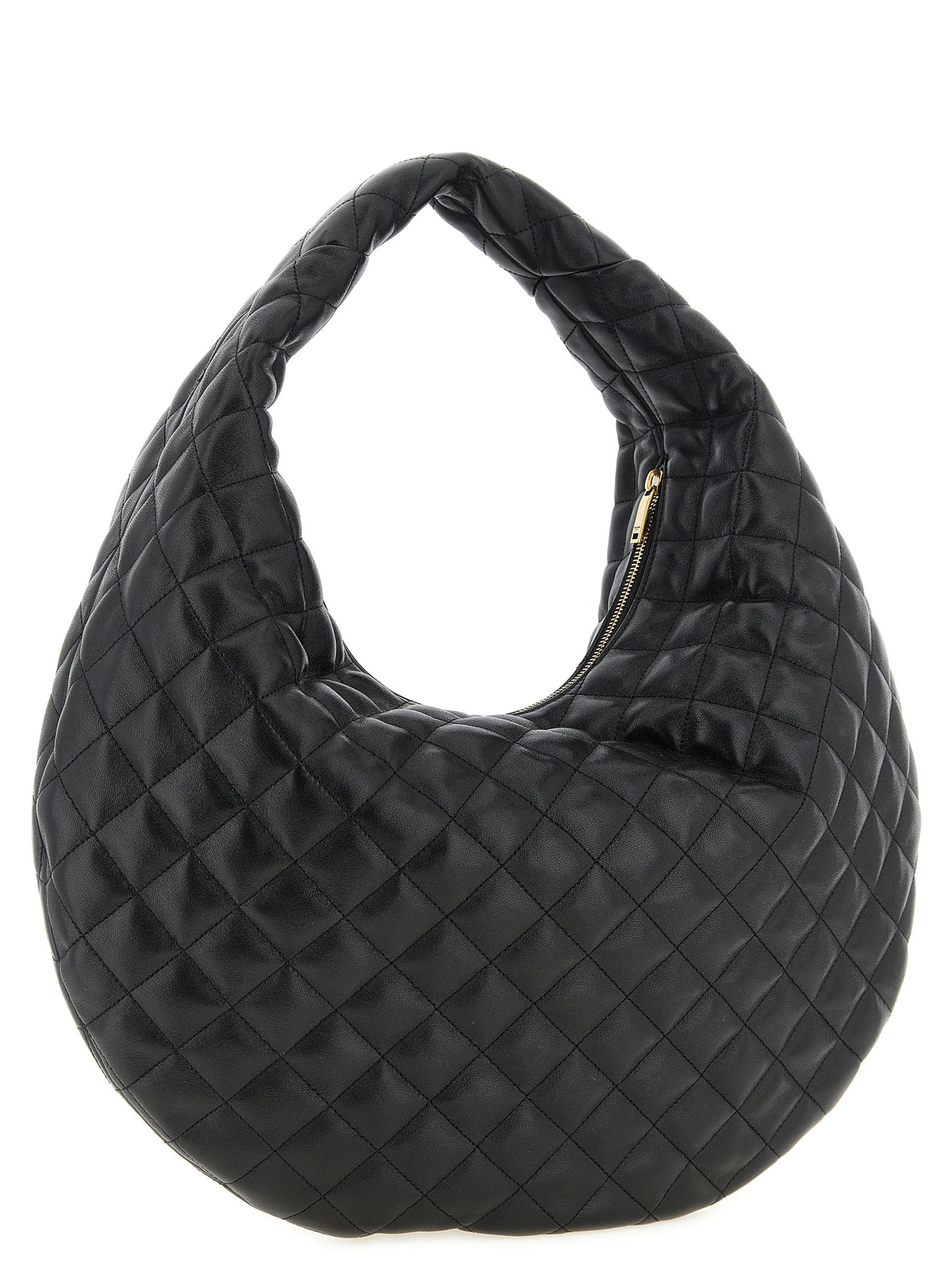 Black Lamb Leather Shoulder Bag