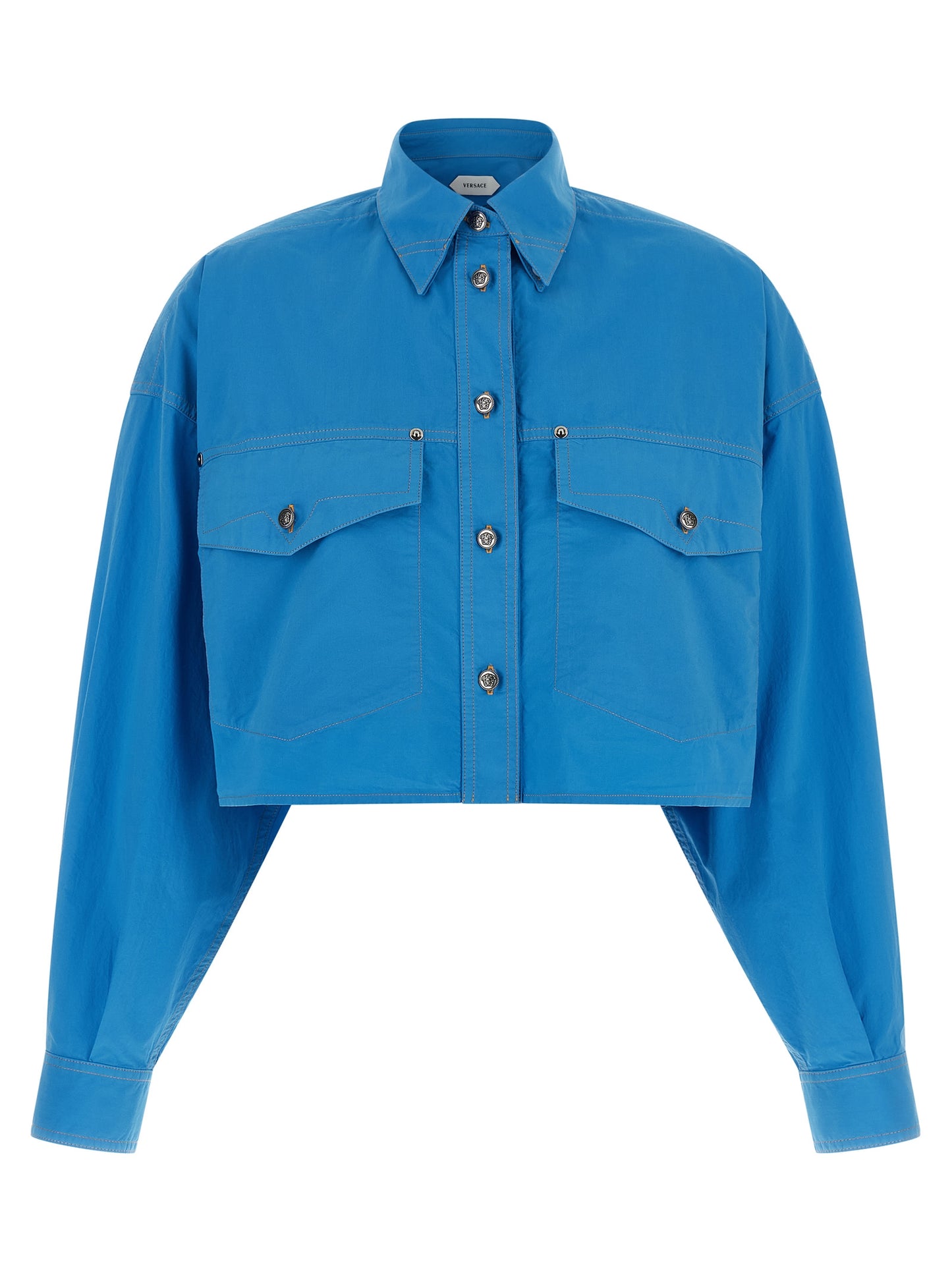 Blue Cotton Blouse