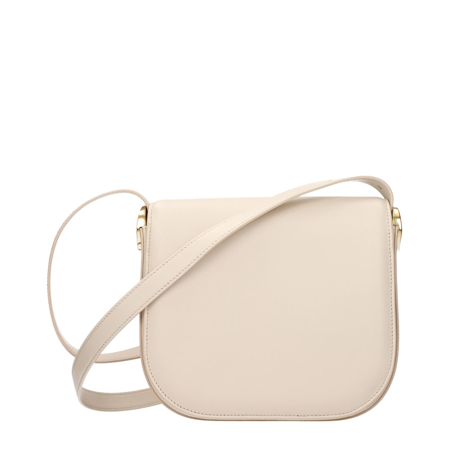 Beige Leather Crossbody Bag