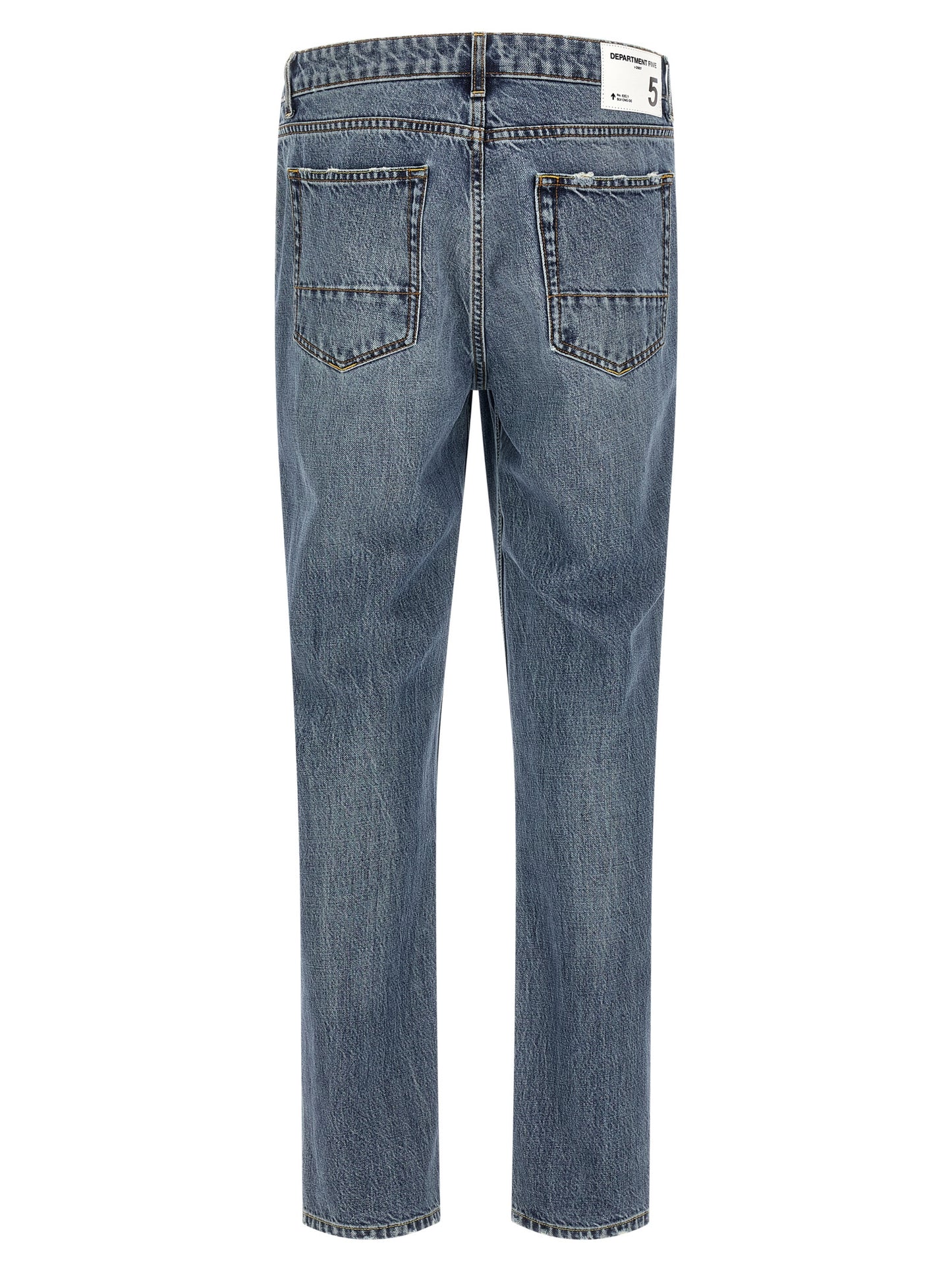 Blue Cotton Relaxed Fit Jeans