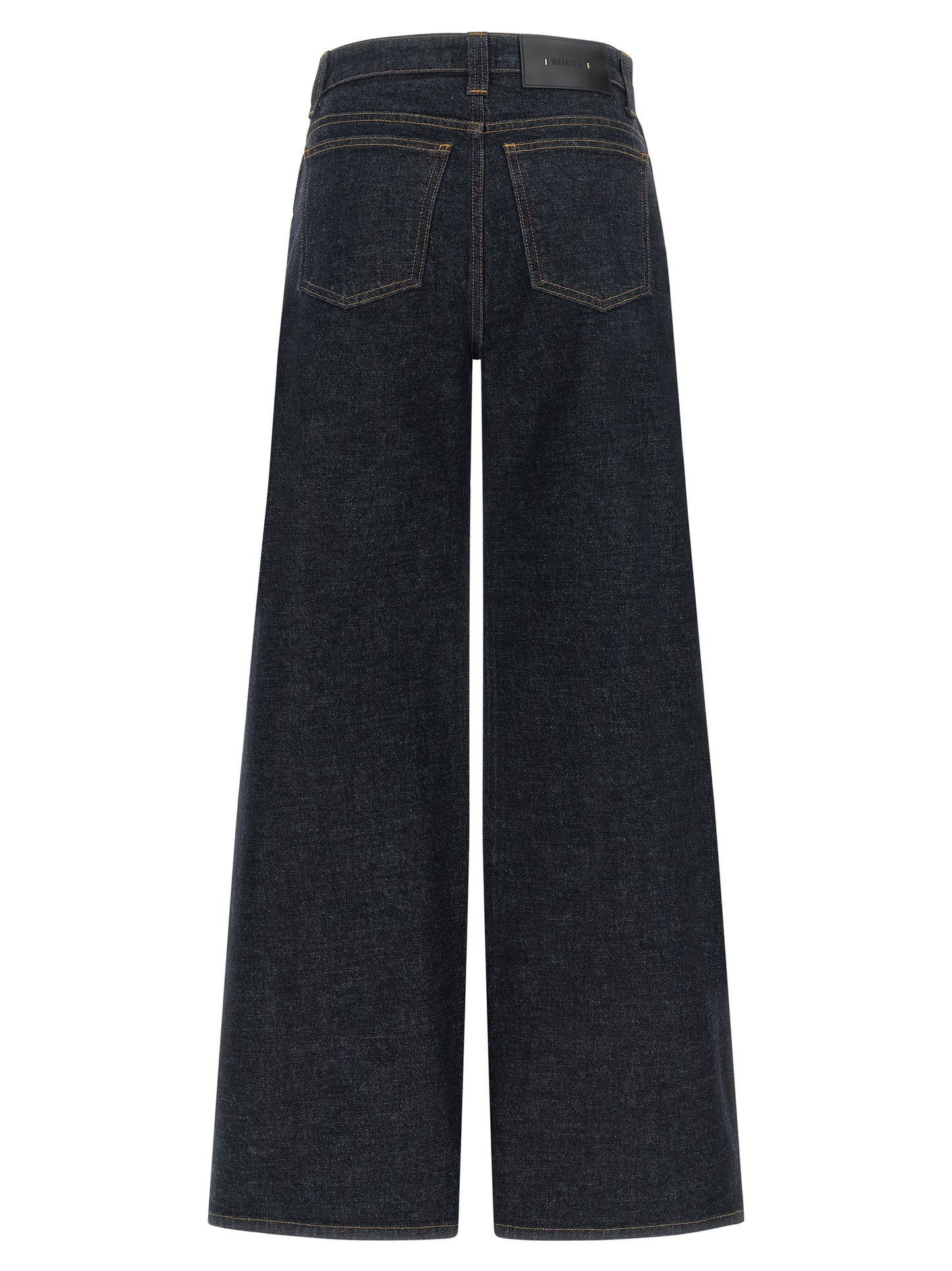 Blue Cotton Flared Jeans
