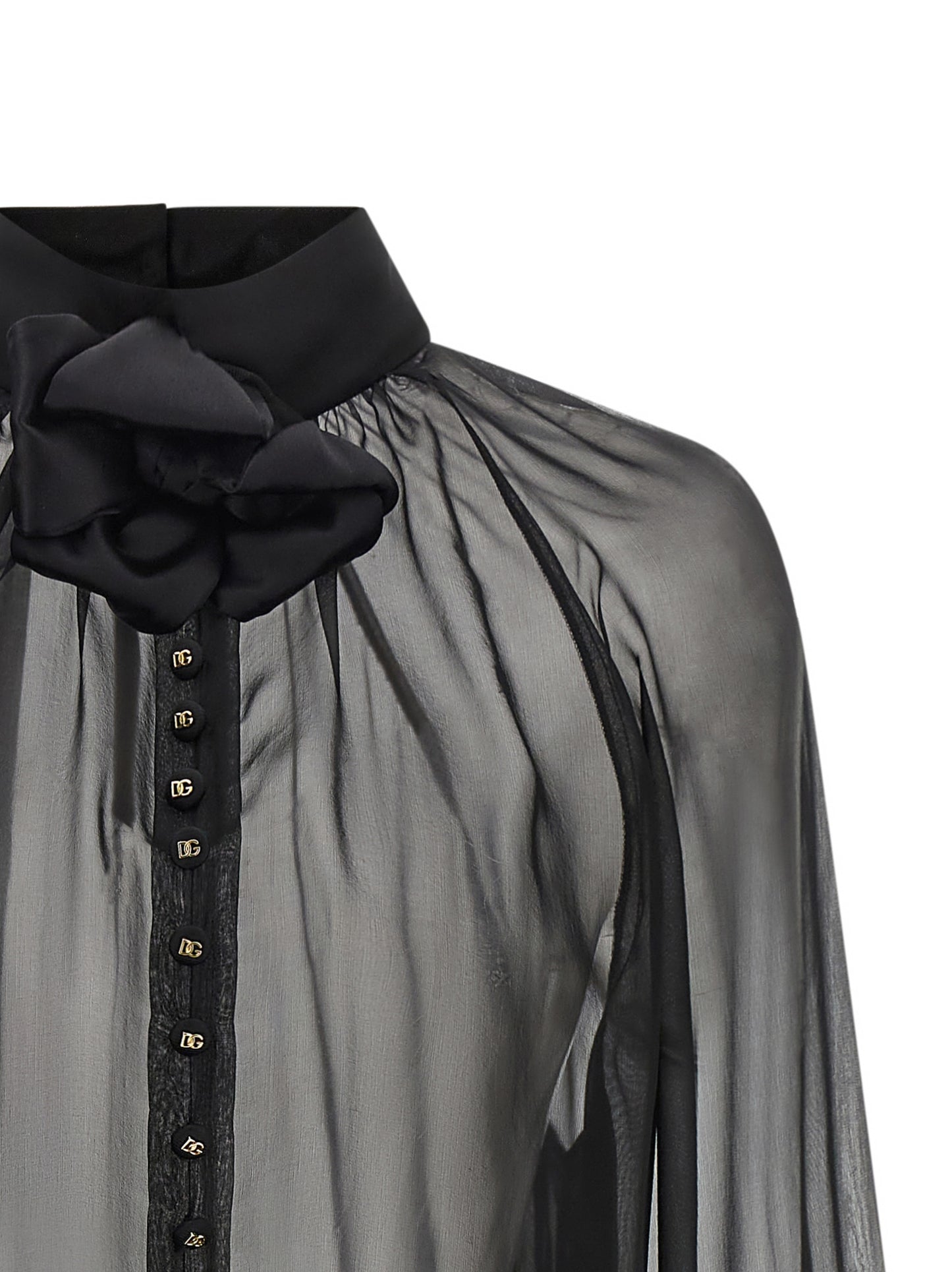 Black Silk Blouse