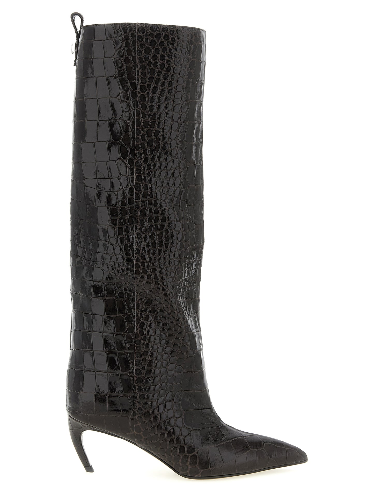 Brown Bovine Leather Over The Knee