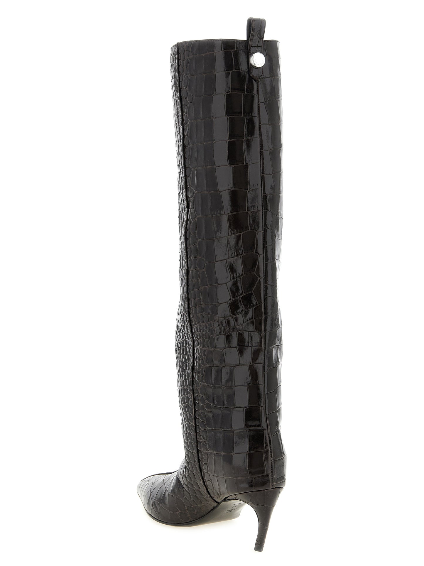 Brown Bovine Leather Over The Knee
