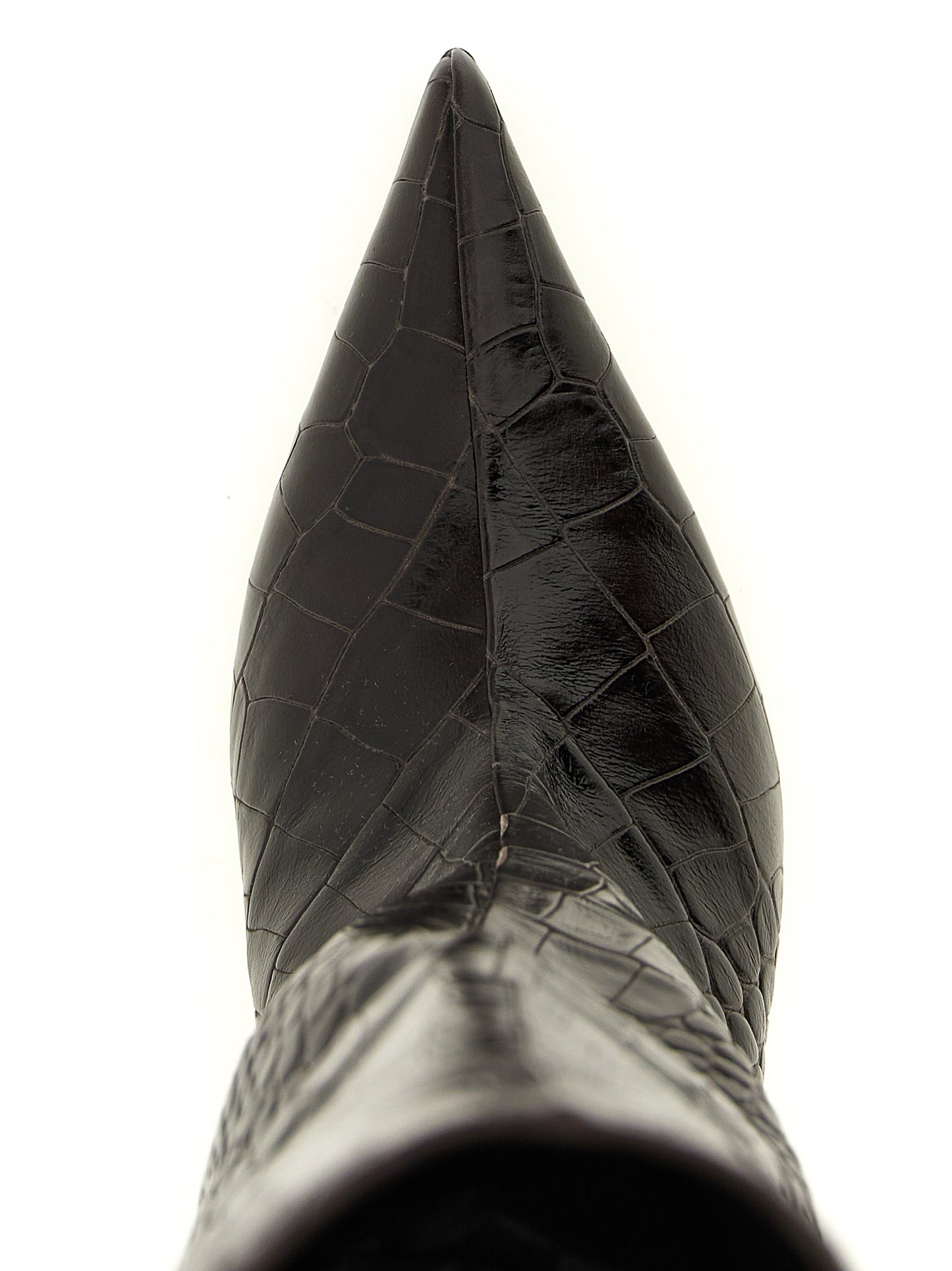 Brown Bovine Leather Over The Knee