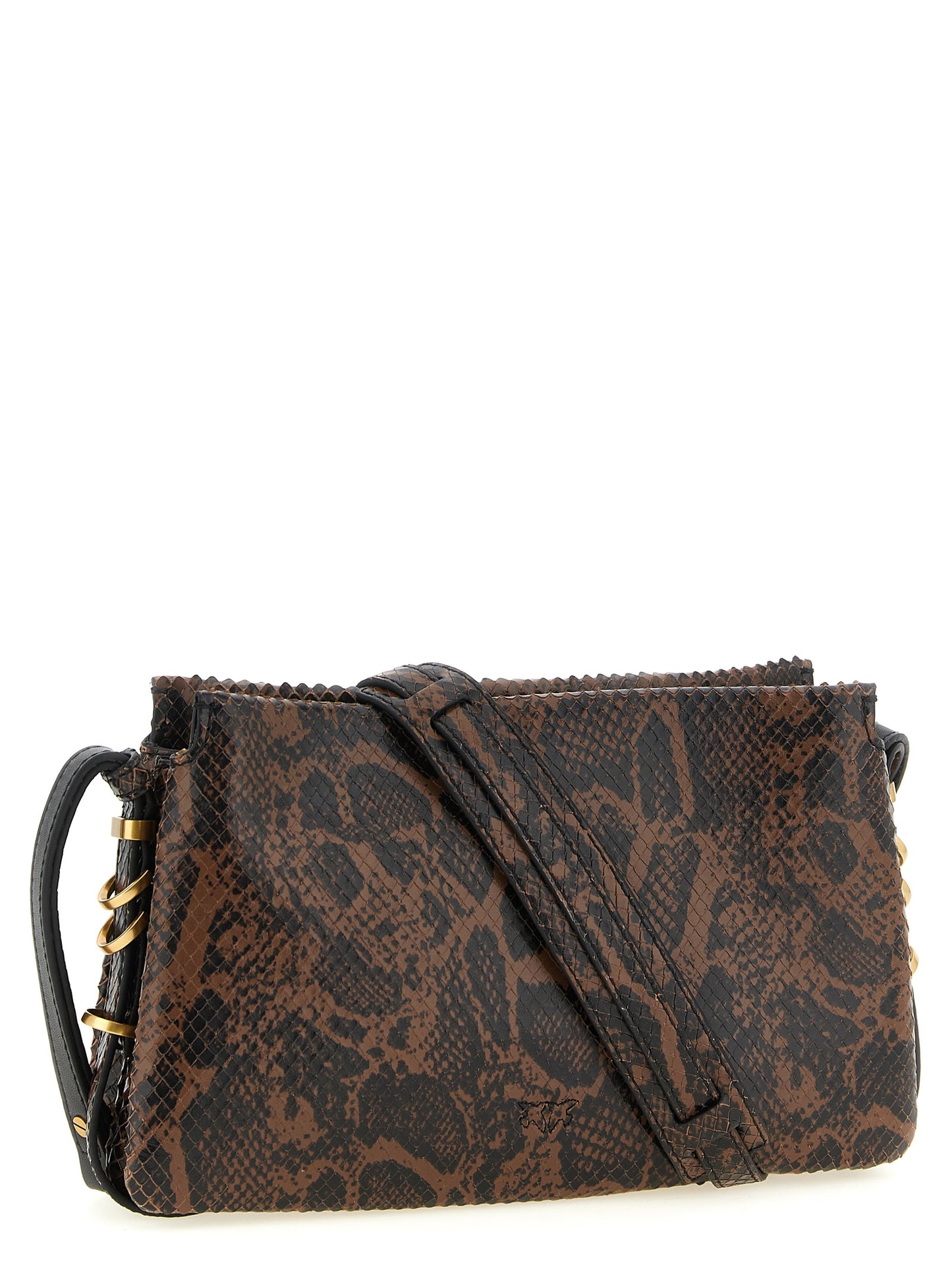 Brown Calfskin Crossbody Bag