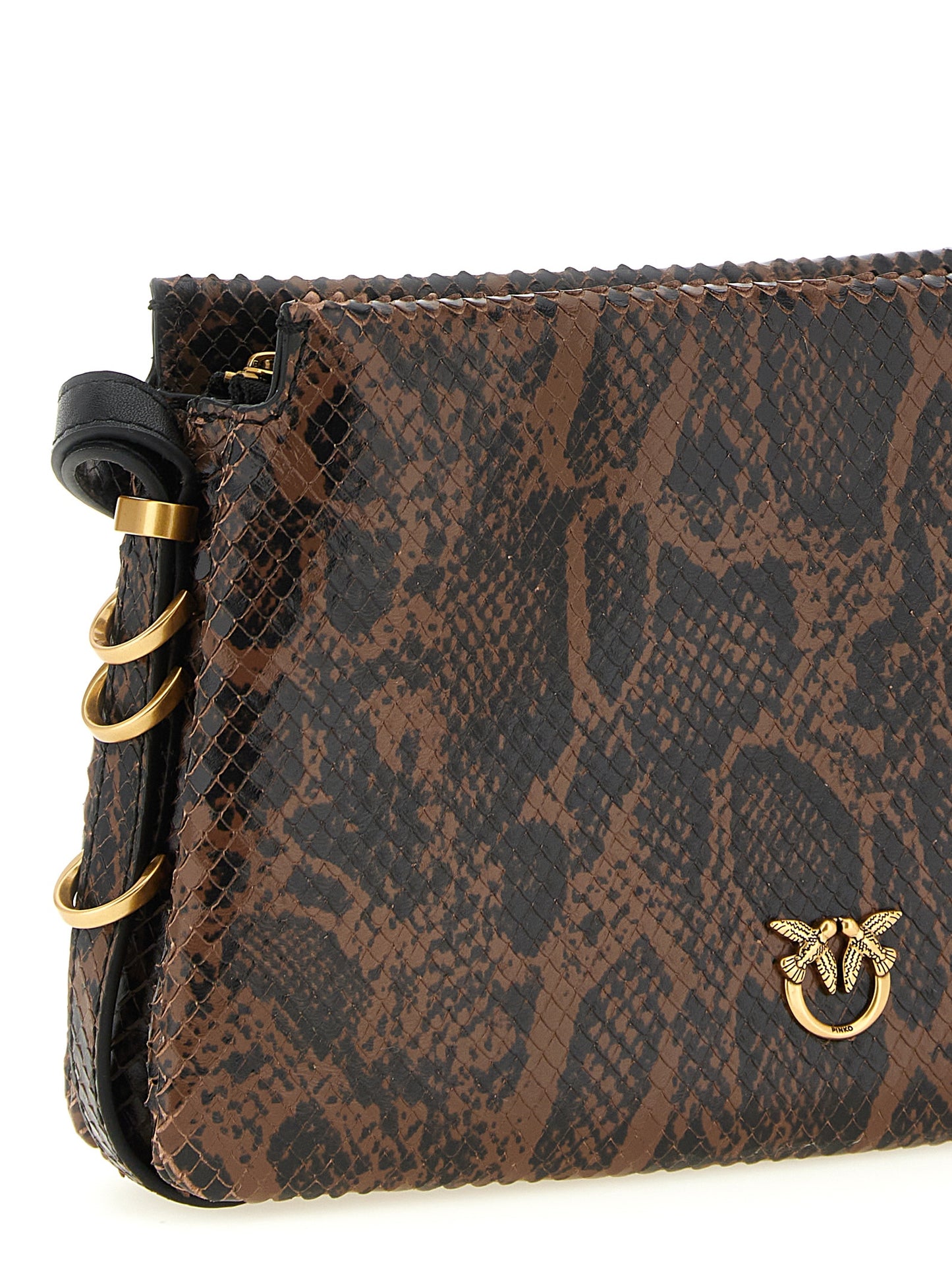Brown Calfskin Crossbody Bag