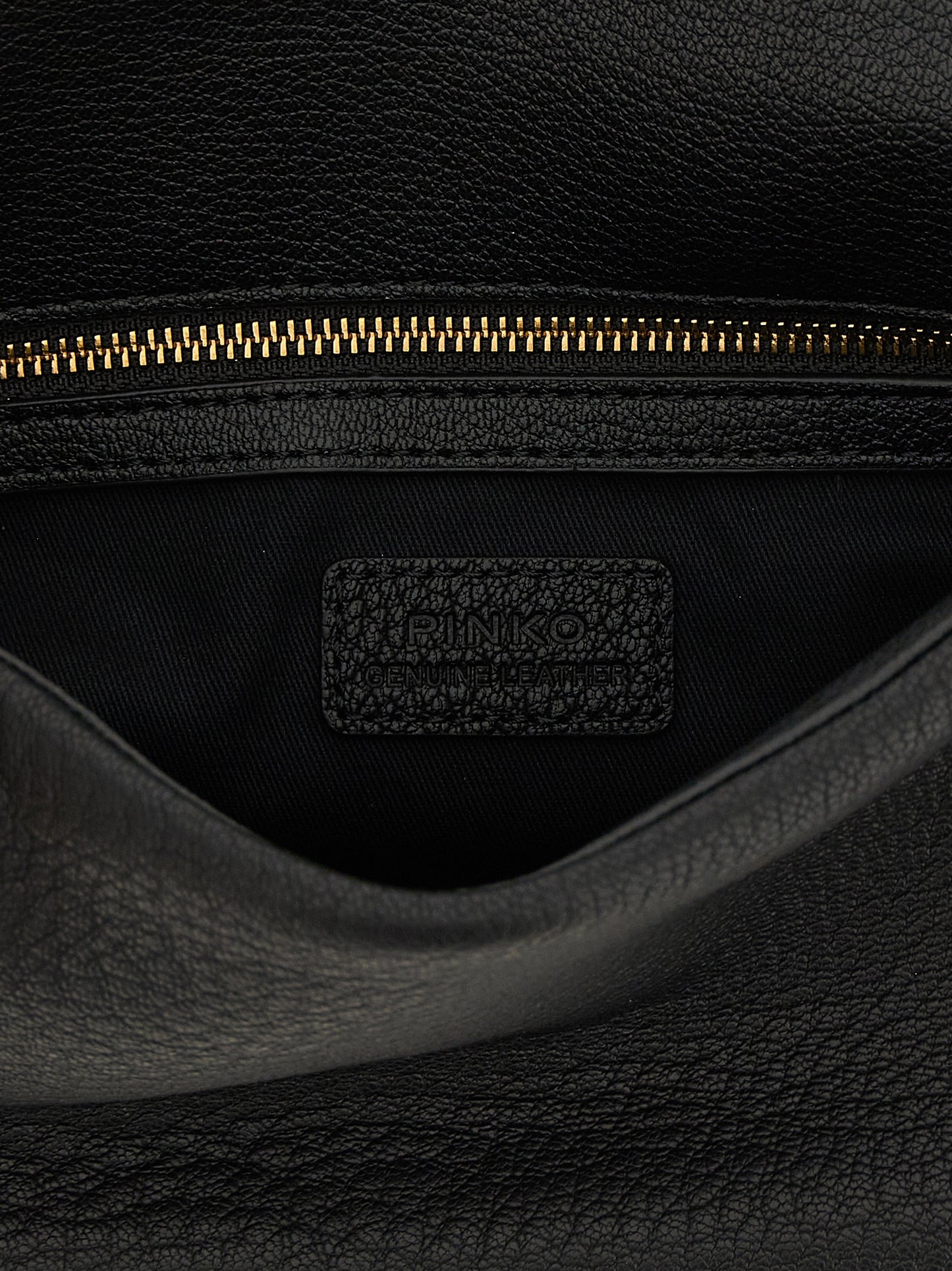 Black Lamb Leather Shoulder Bag