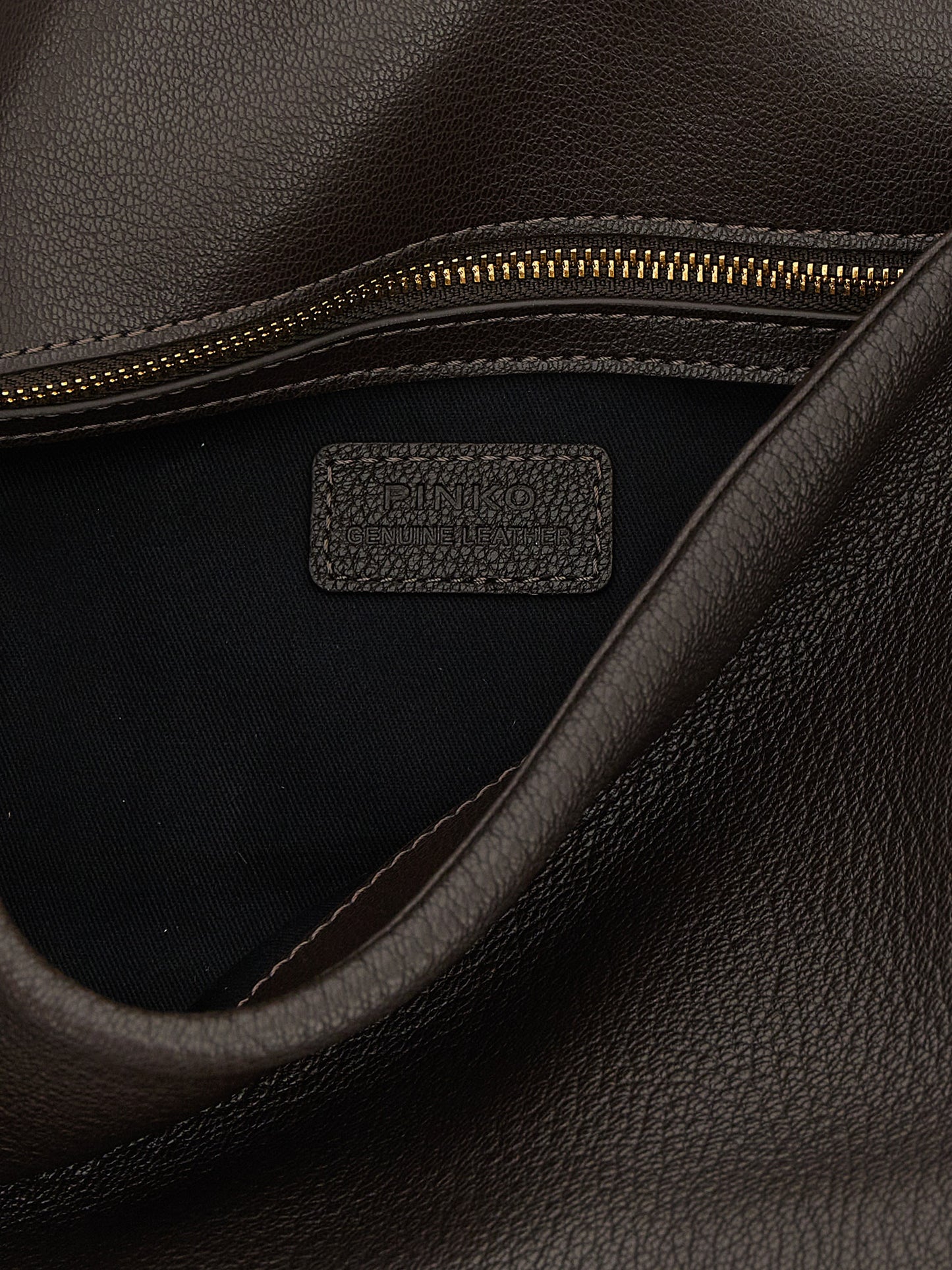 Brown Lamb Leather Shoulder Bag