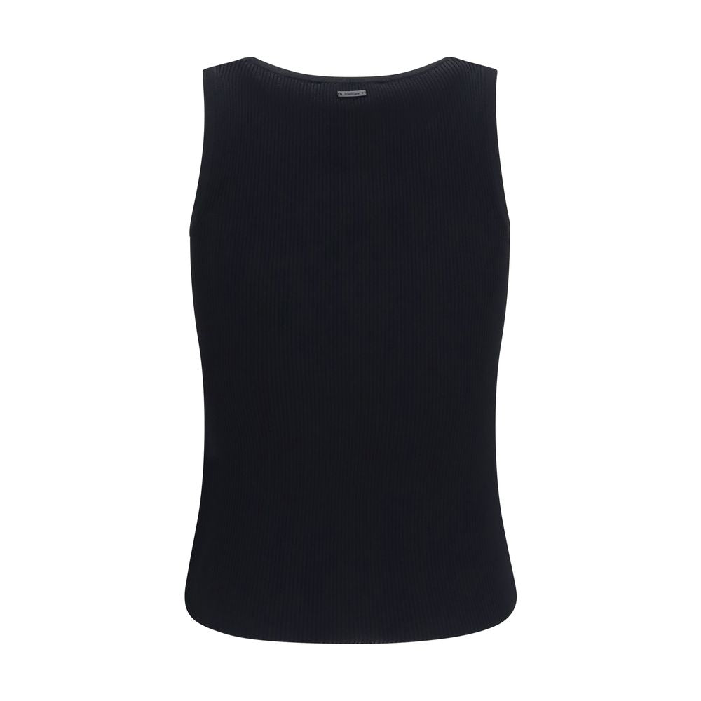 Black Viscose Tank Tops
