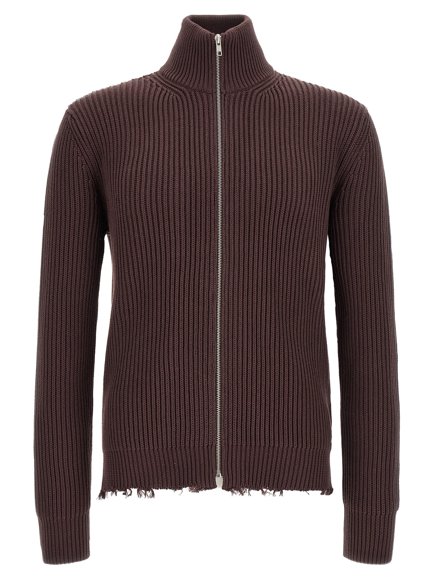 Brown Cotton Cardigan