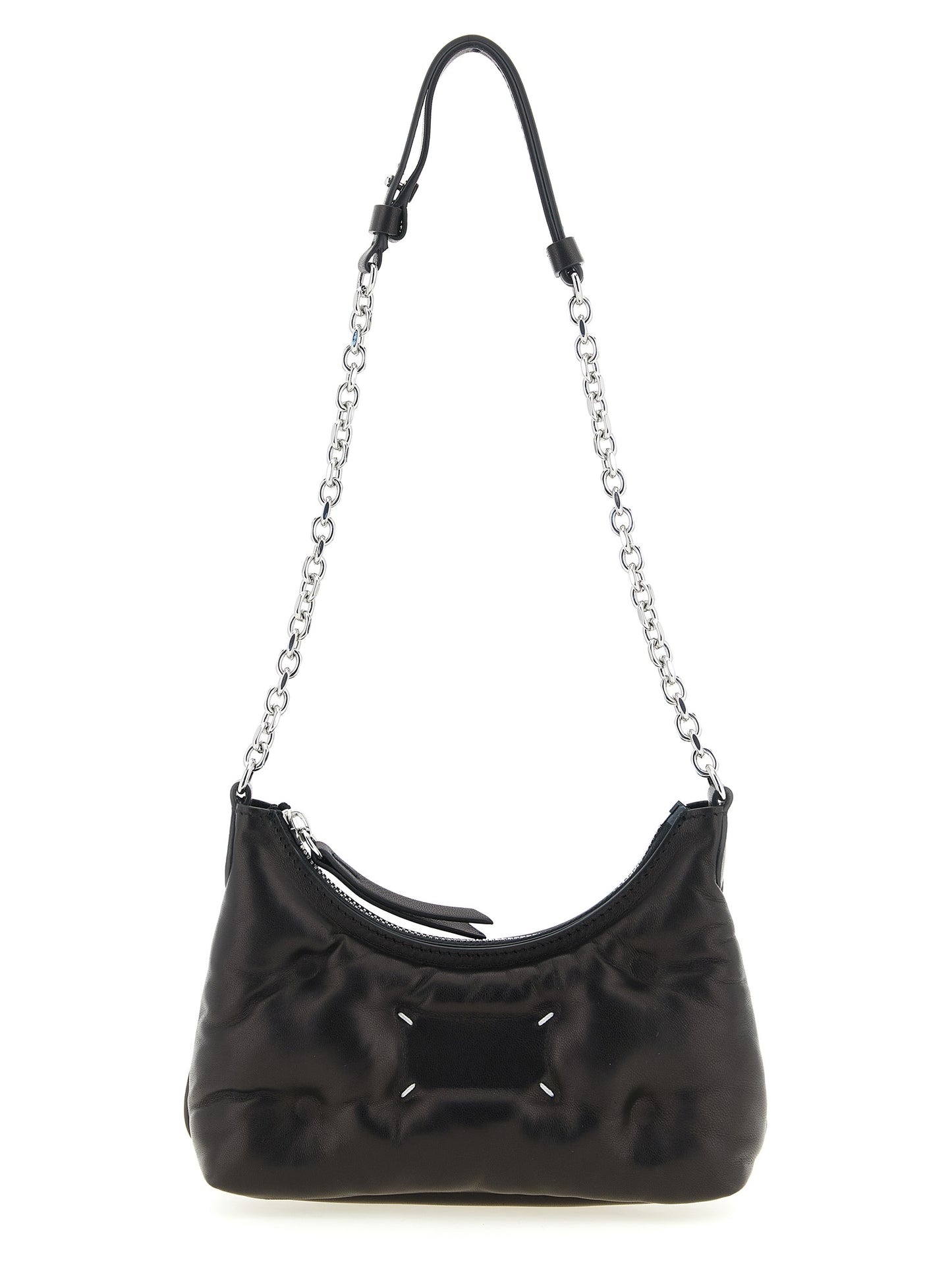 Black Lamb Leather Crossbody Bag