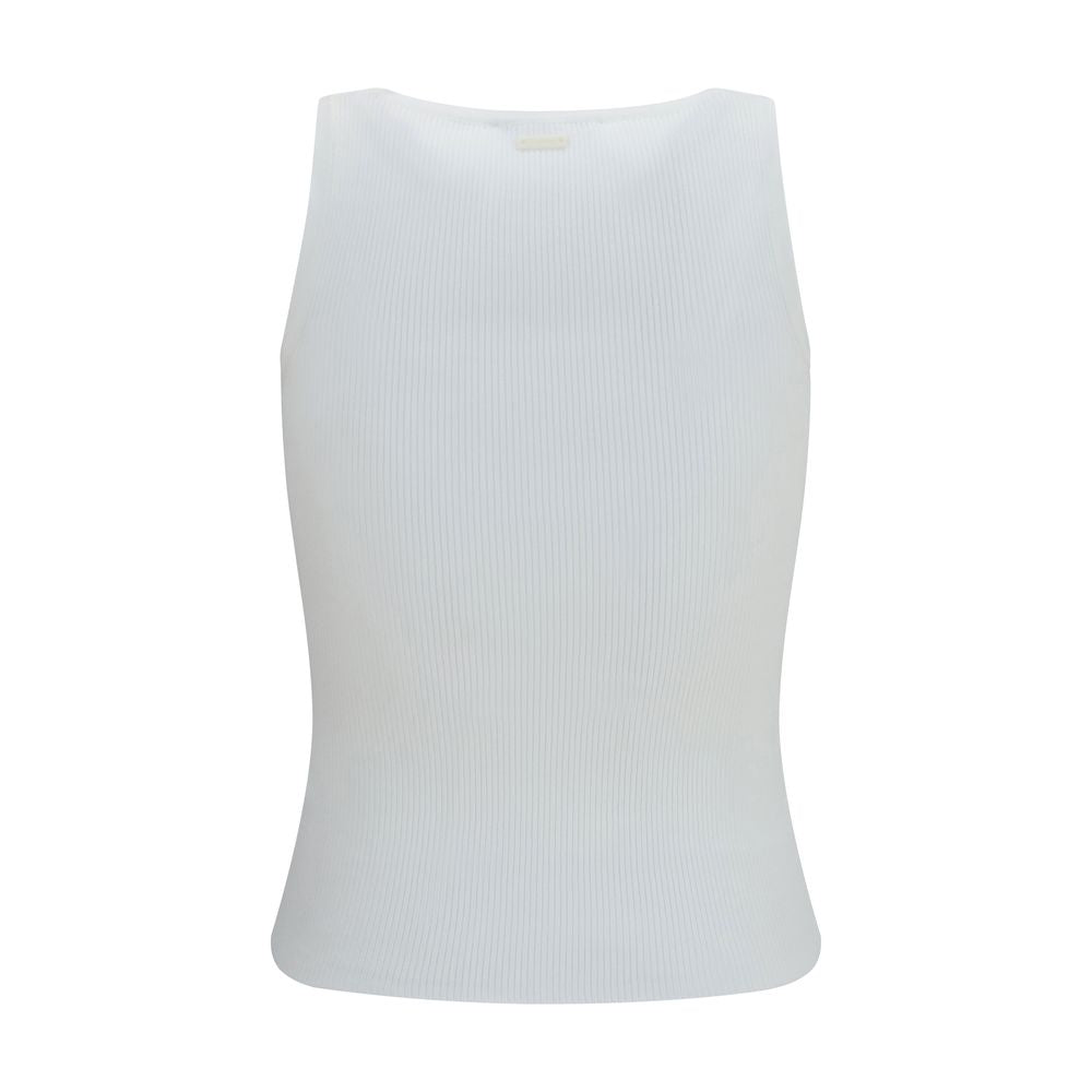 White Viscose Tank Tops