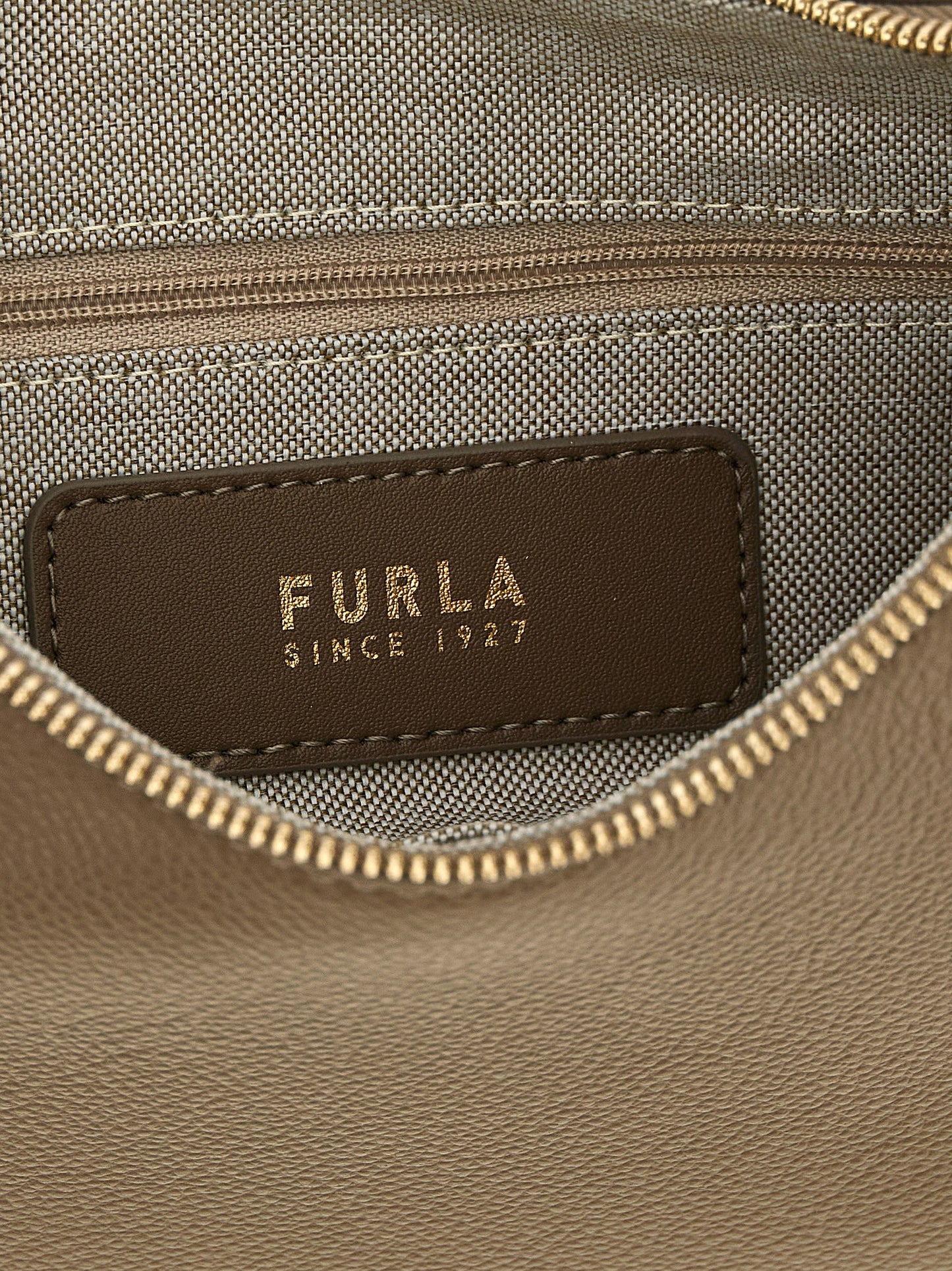 Beige Calfskin Shoulder Bag