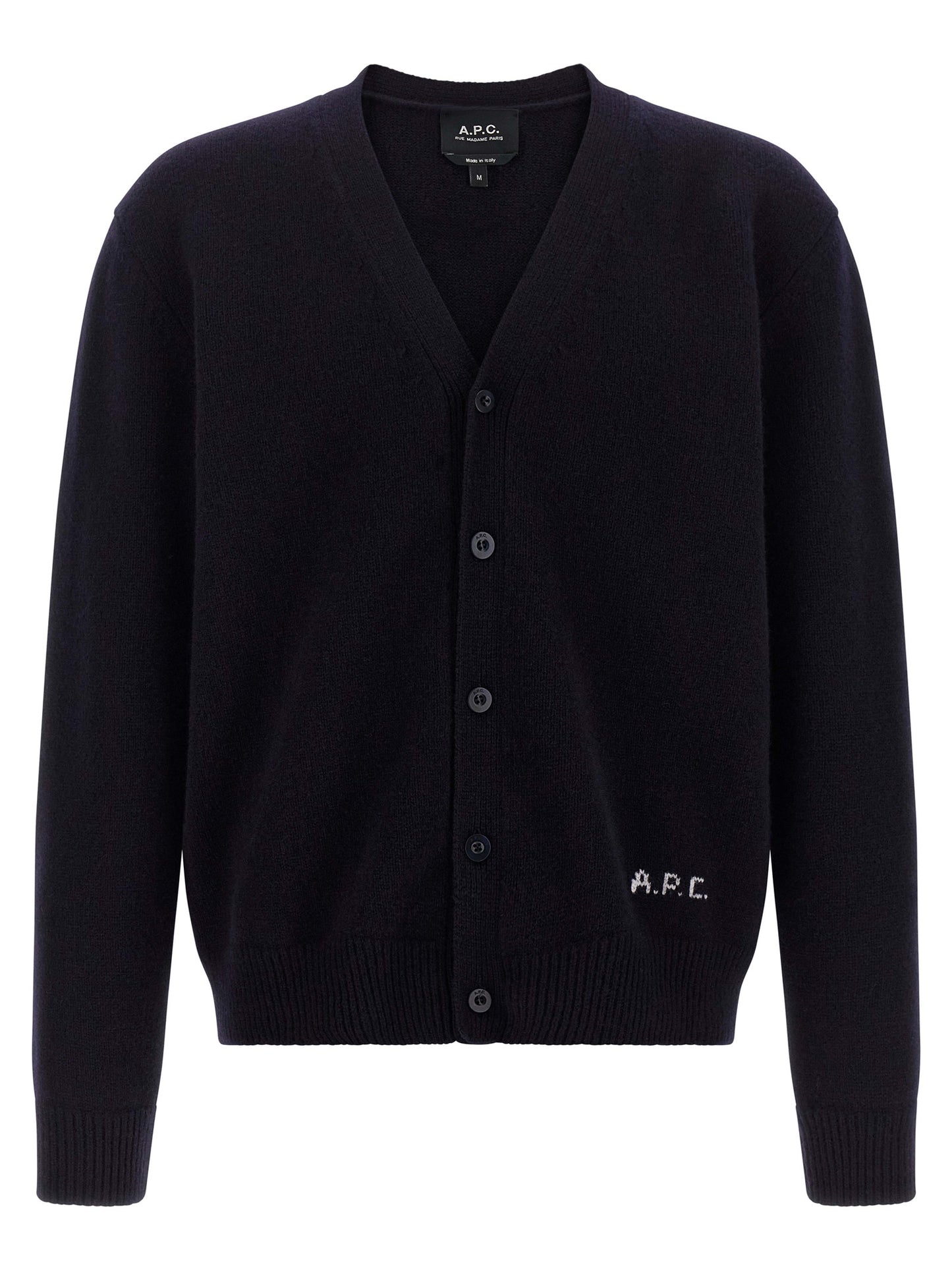 Blue Wool Cardigan