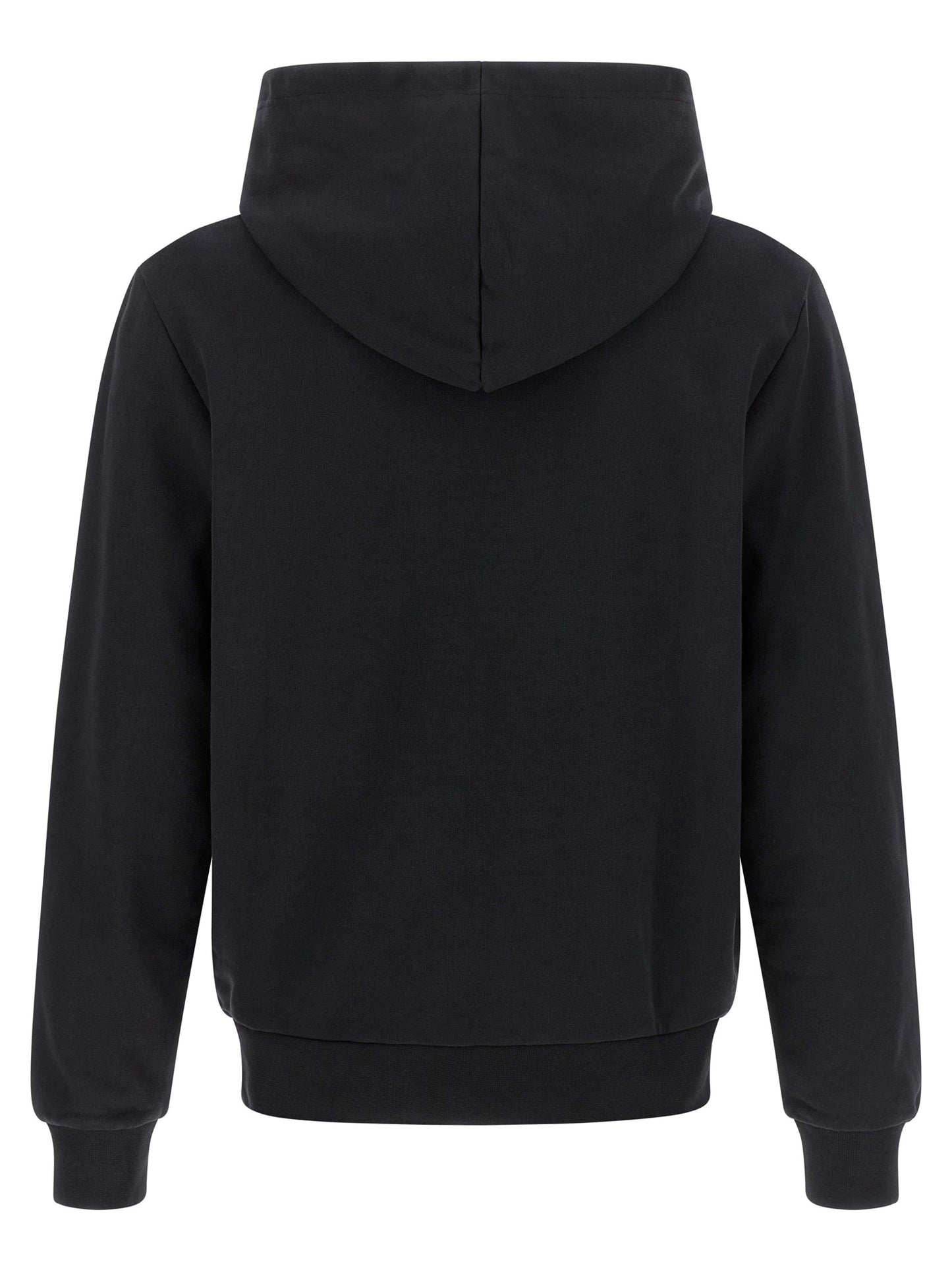 Black Cotton Hoodie