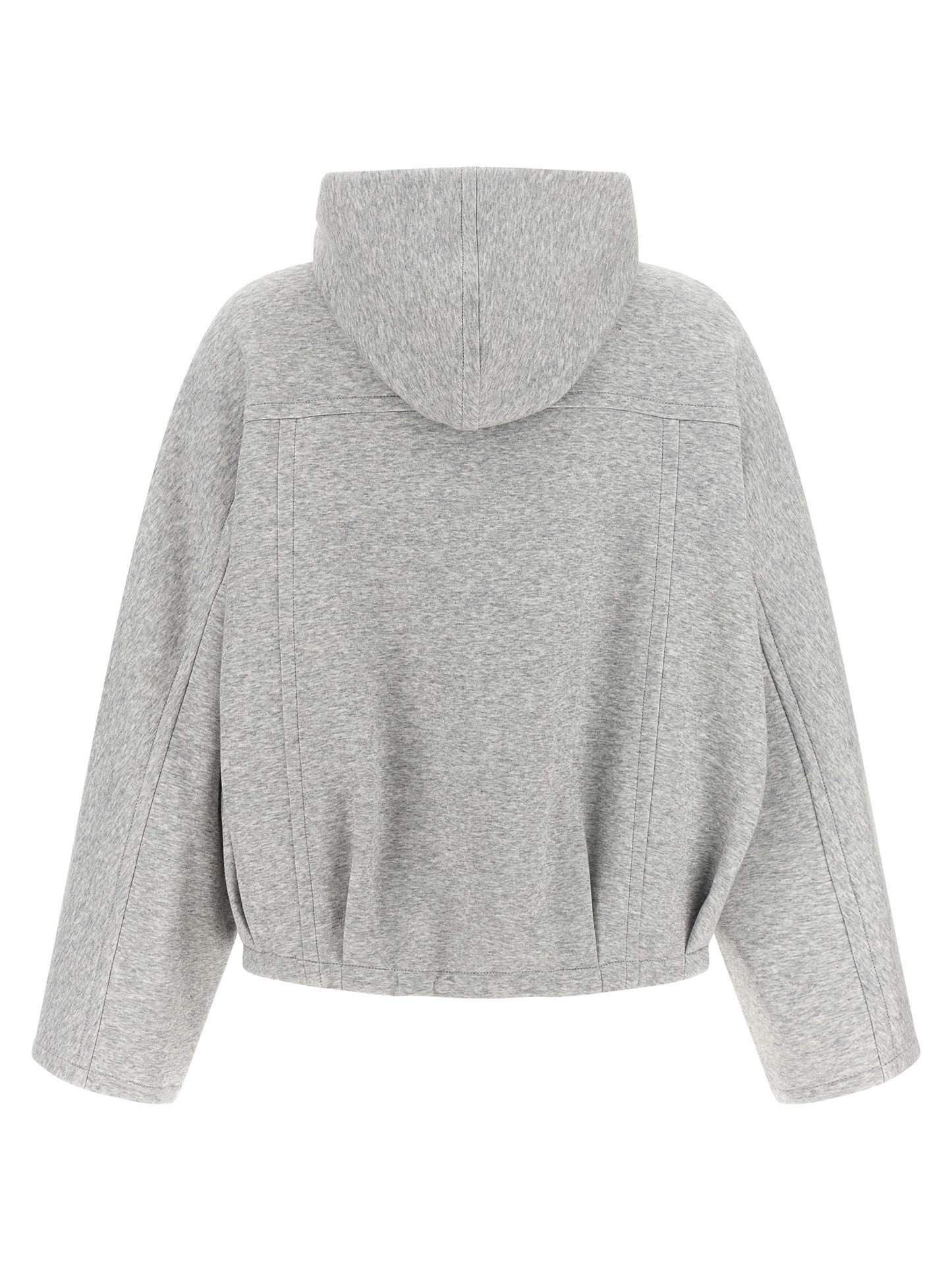 Gray Cotton Hoodie