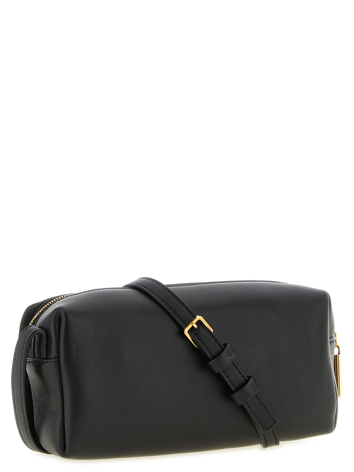 Black Calfskin Crossbody Bag