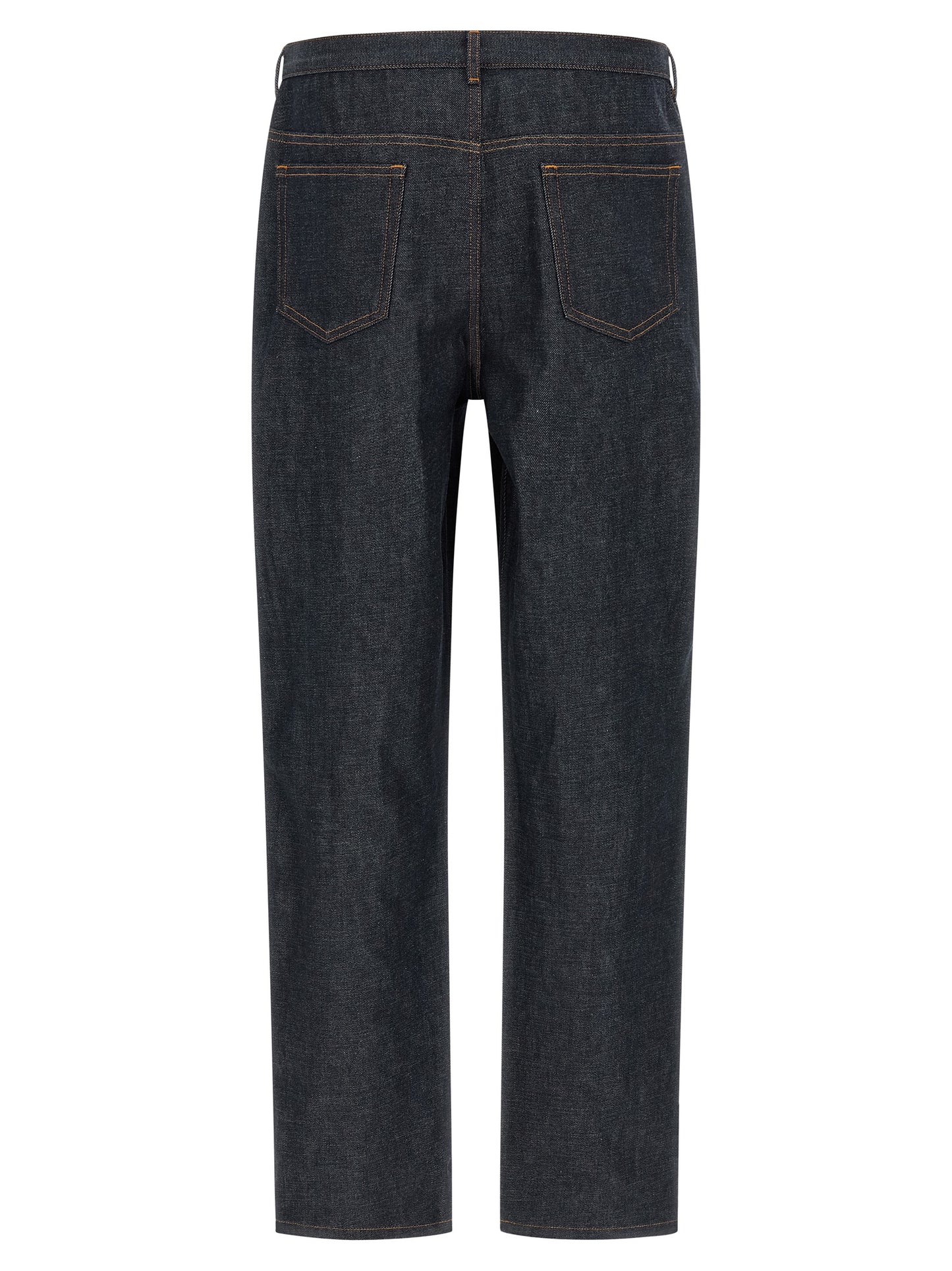 Blue Cotton Relaxed Fit Jeans