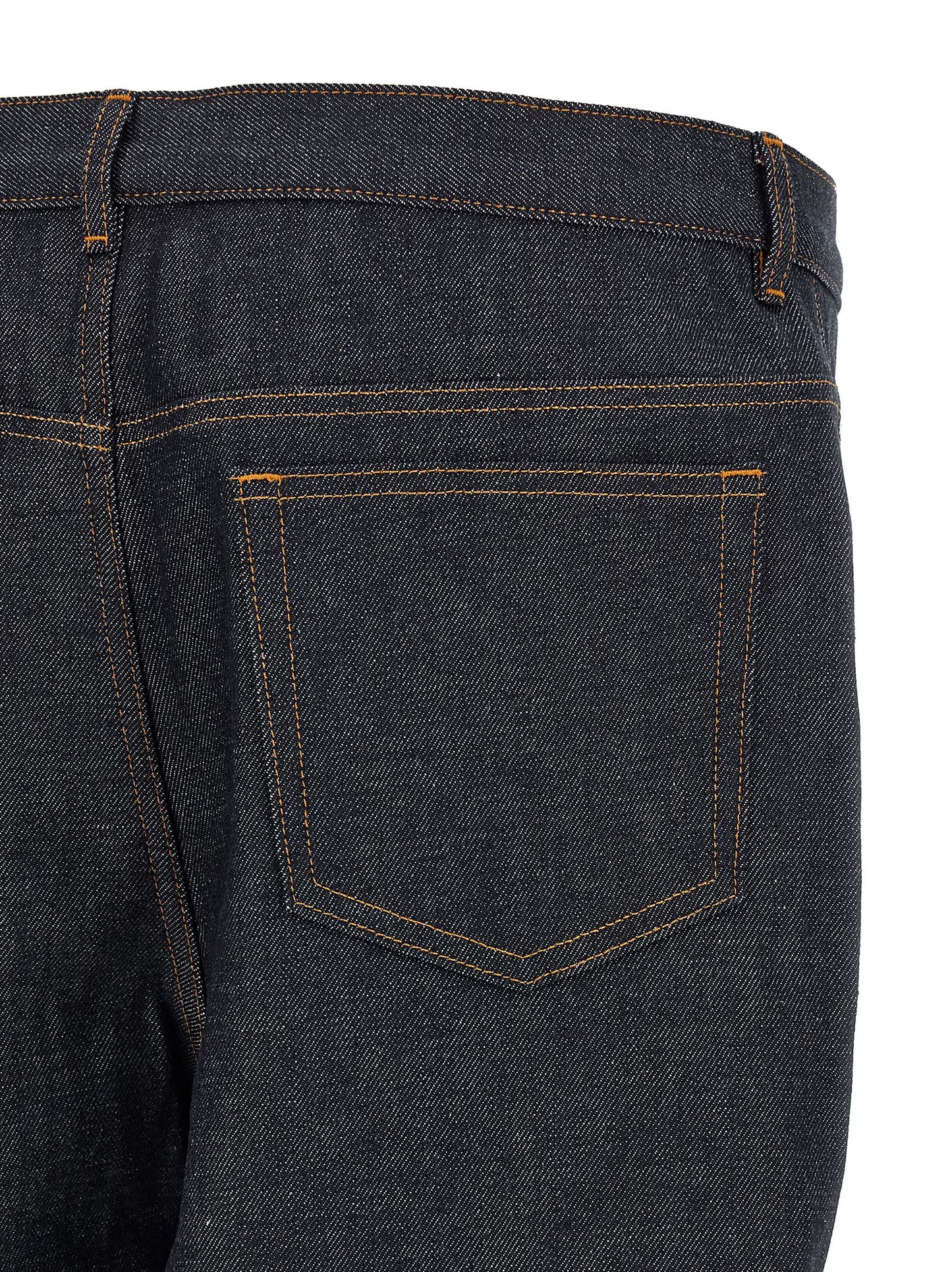Blue Cotton Relaxed Fit Jeans