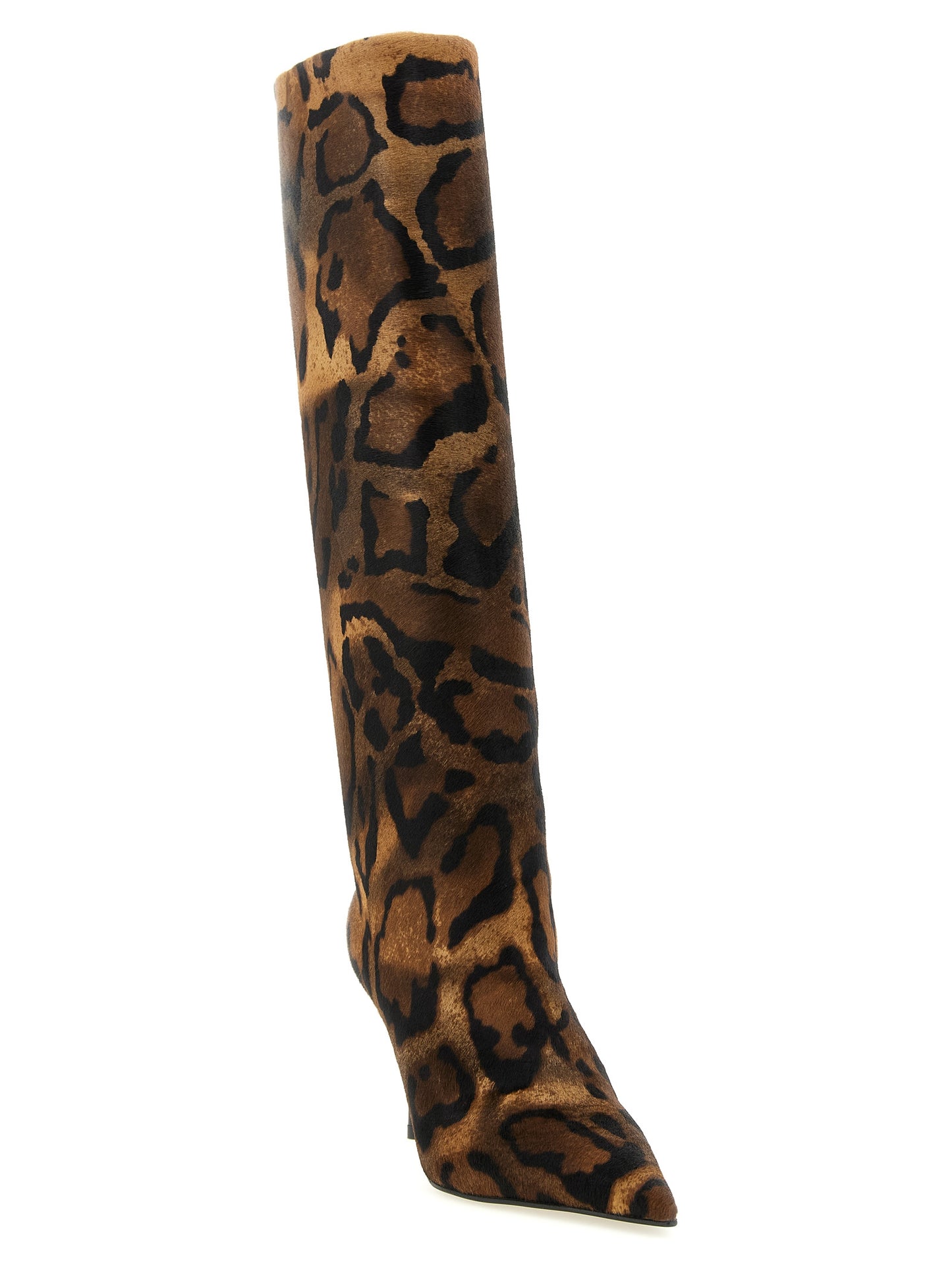 Brown Calfskin Over The Knee