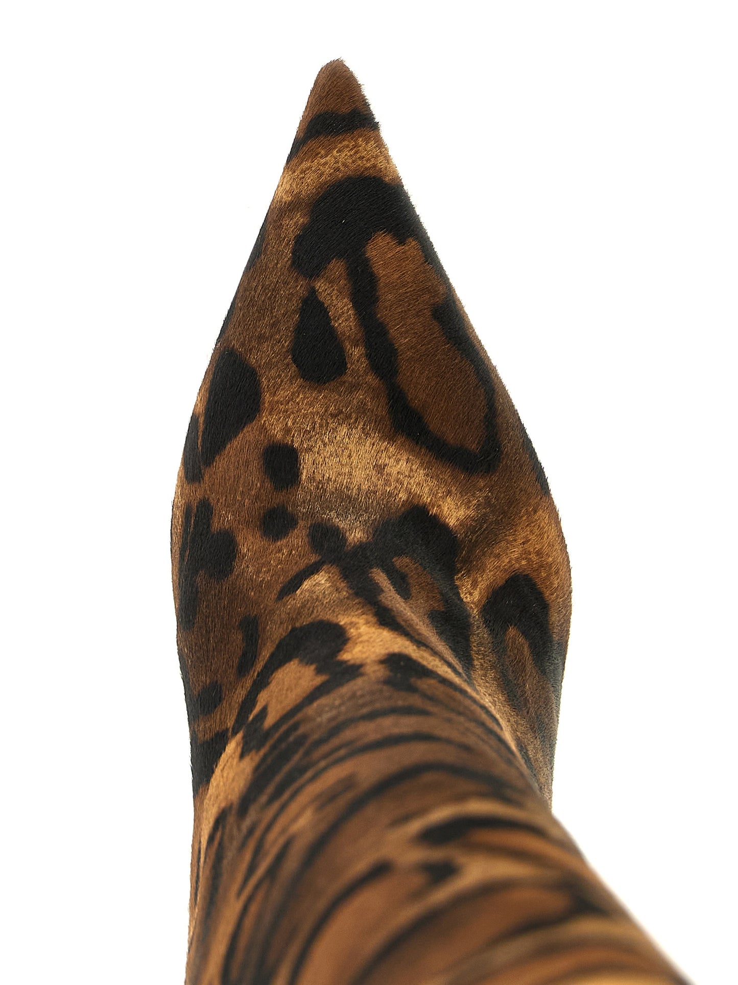 Brown Calfskin Over The Knee
