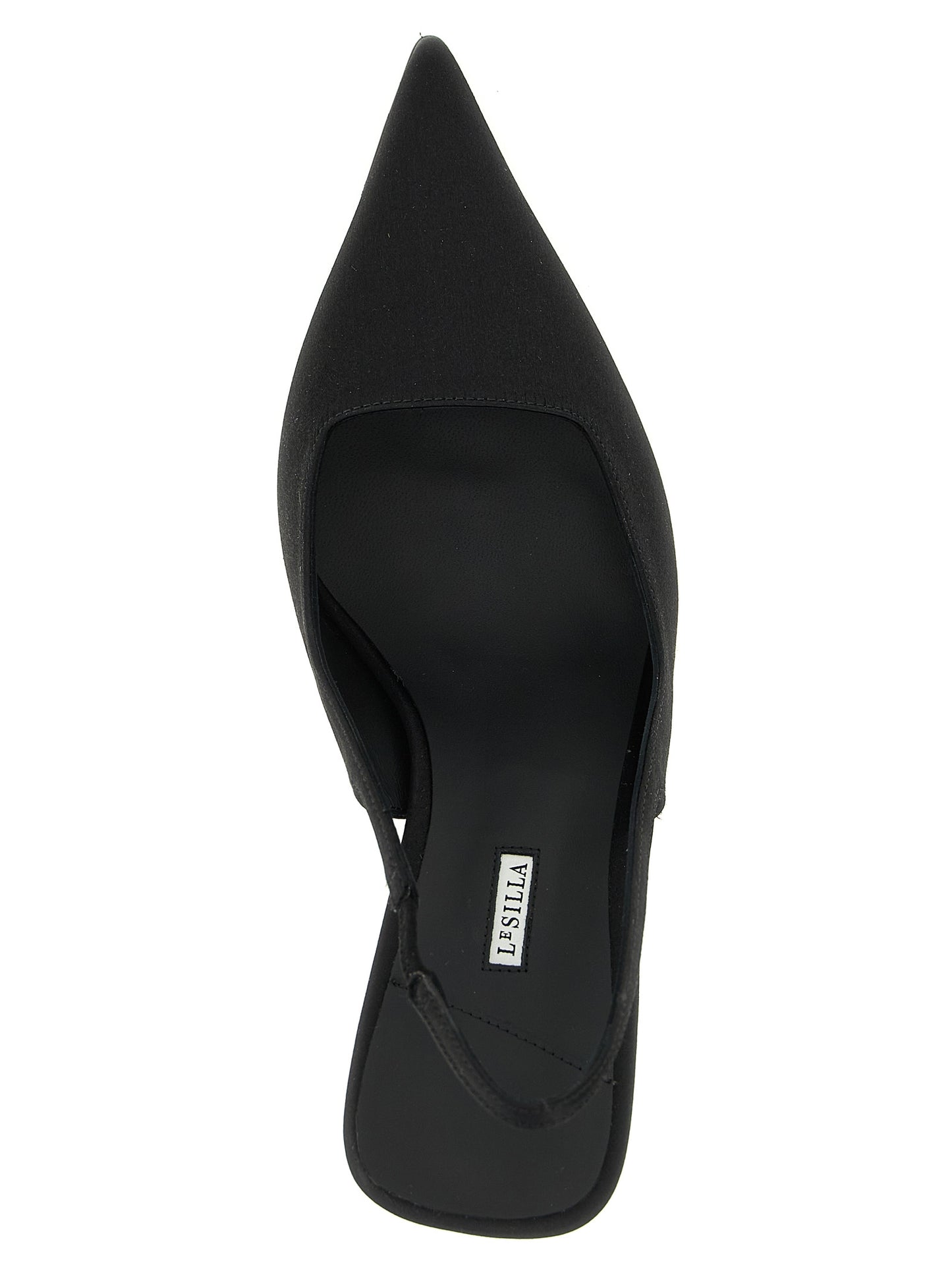Black Viscose High Heel Pumps