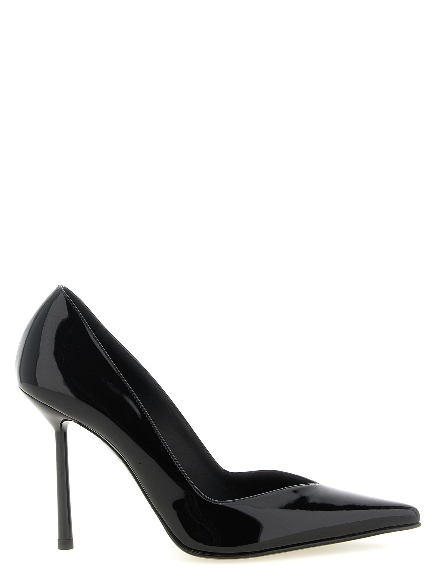 Black Polyethylene High Heel Pumps